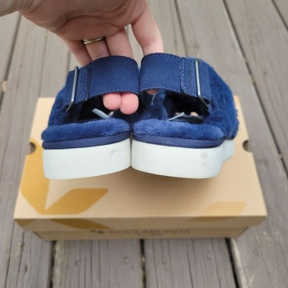 Ugg Ugg Australia Fuzz-ee Insignia Blue Faux Fur Fuzzy Fluffy Sl Size US 8 / IT 38 - 6 Thumbnail