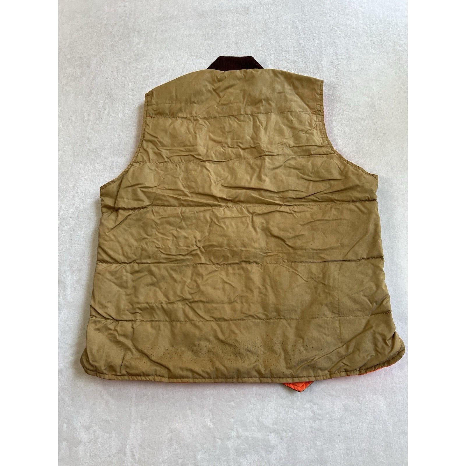 Vintage Vintage K-Mart Hunting Down Vest Size Medium Tan Orange Reve Size US M / EU 48-50 / 2 - 3 Thumbnail
