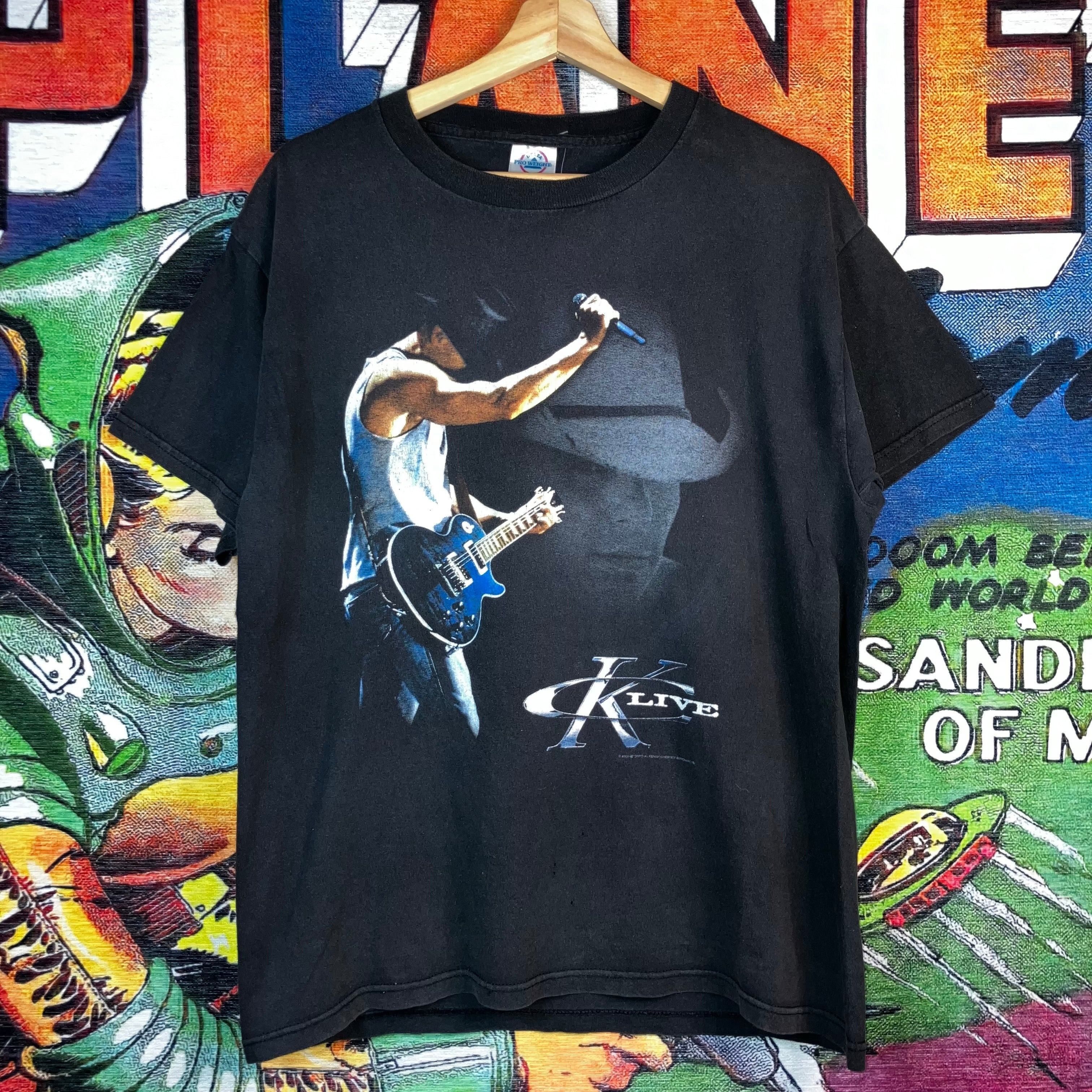 Vintage Vintage 90s Kenny Chesney K Clive Hillbilly Rockstar Tour Te Size US M / EU 48-50 / 2 - 1 Thumbnail