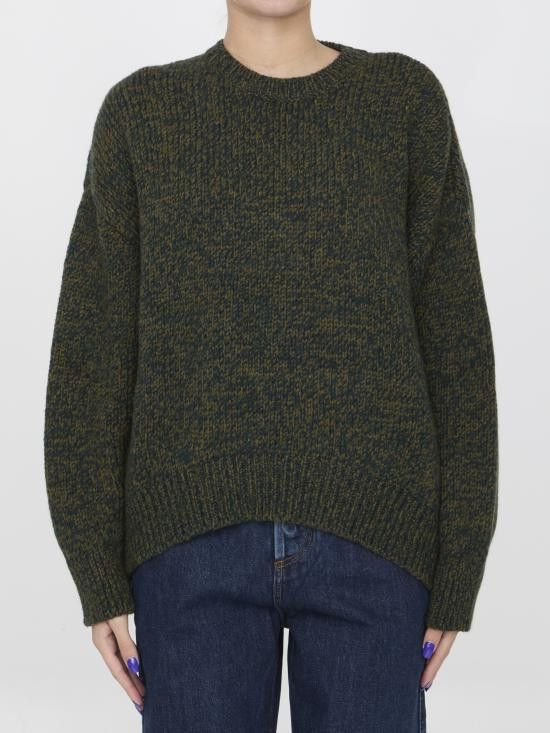 Loewe LOEWE Women Sweater S540Y14KDS GREEN Size S / US 4 / IT 40 - 1 Thumbnail