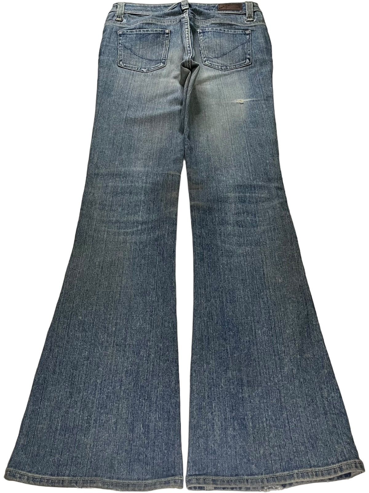 Japanese Brand SALES🔥Vintage Japanese Rusty Mud Wash Distress Flare Jeans Size 29" - 2 Thumbnail