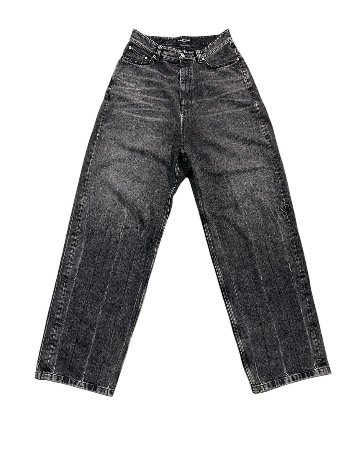 image of Balenciaga Lost Tapes Baggy Denim in Grey, Men's (Size 32)