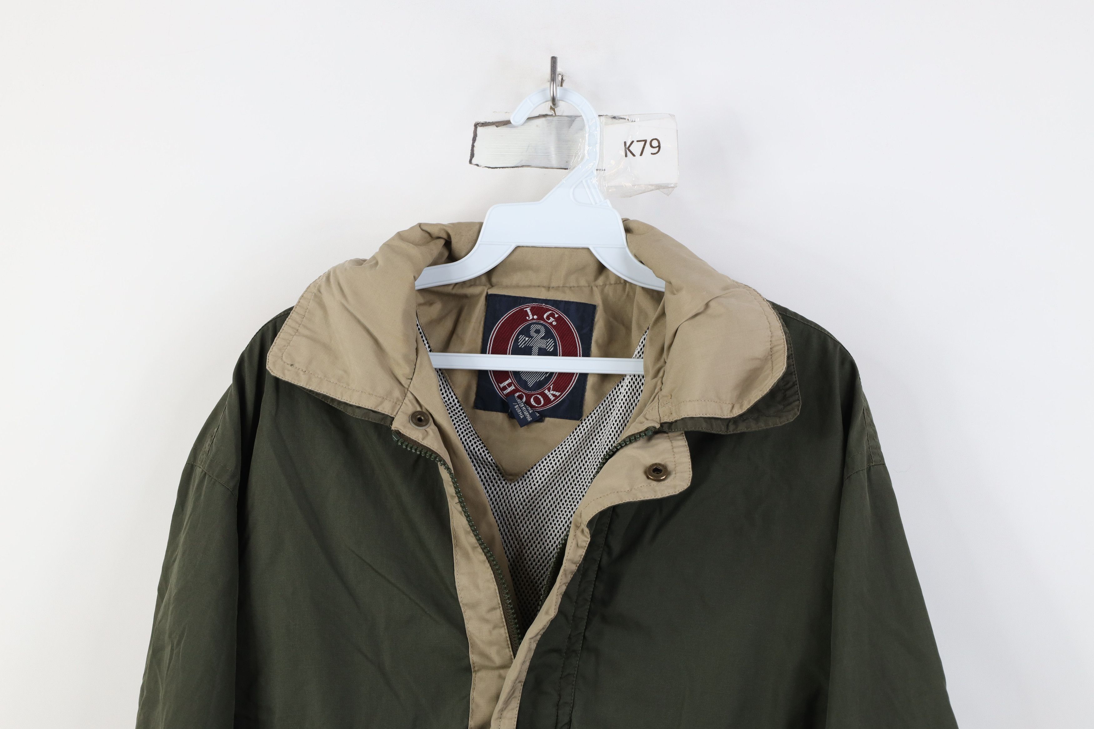 Vintage Vintage 90s Streetwear Windbreaker Bomber Jacket Green Size US M / EU 48-50 / 2 - 2 Thumbnail