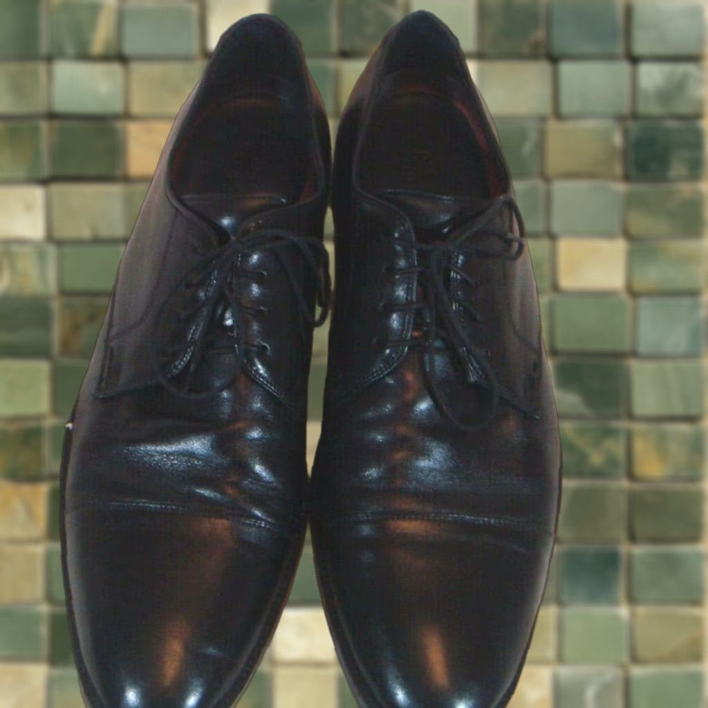 Cole Haan Oxford Dress Shoes Men Size 13 Black Cap Toe Leather Lace Up