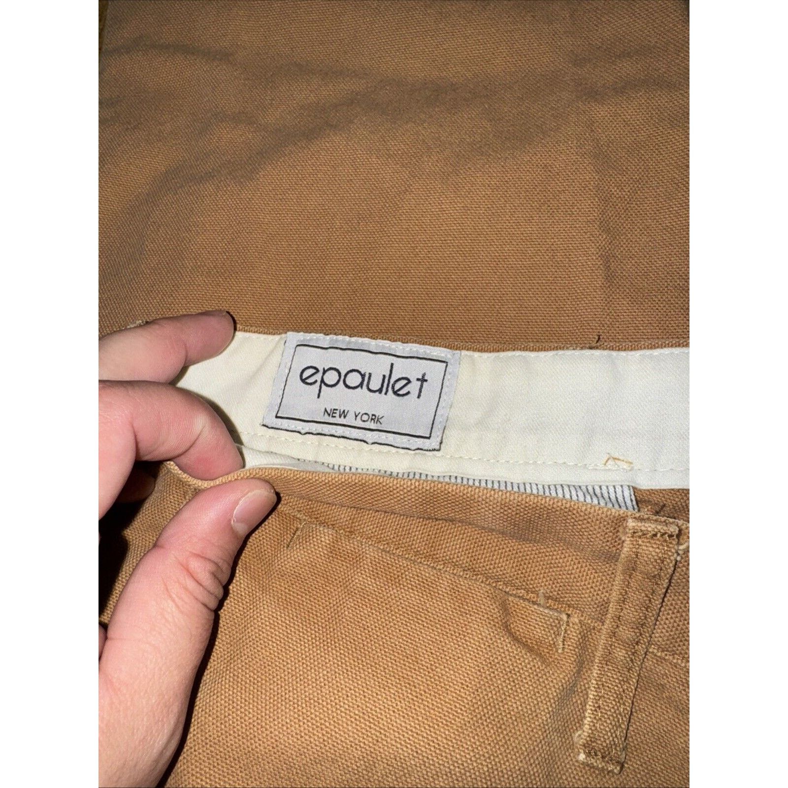 Epaulet × Vintage Epaulet New York Canvas Pants Brown 37x30 Button Fly Size US 37 - 5 Thumbnail