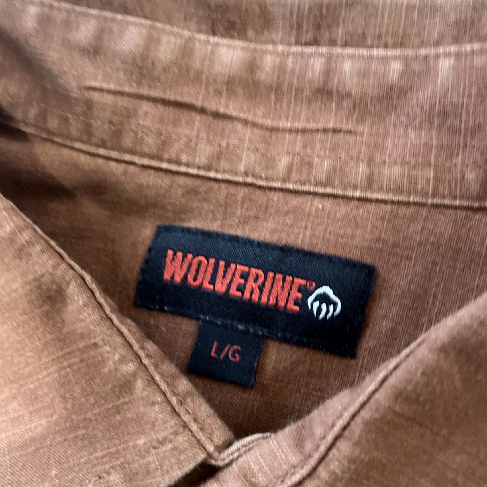 Rusty VINTAGE Wolverine Button-Up Western Shirt Men L Rust Brown Outdoor Y2k Streetwear L Size US L / EU 52-54 / 3 - 6 Thumbnail