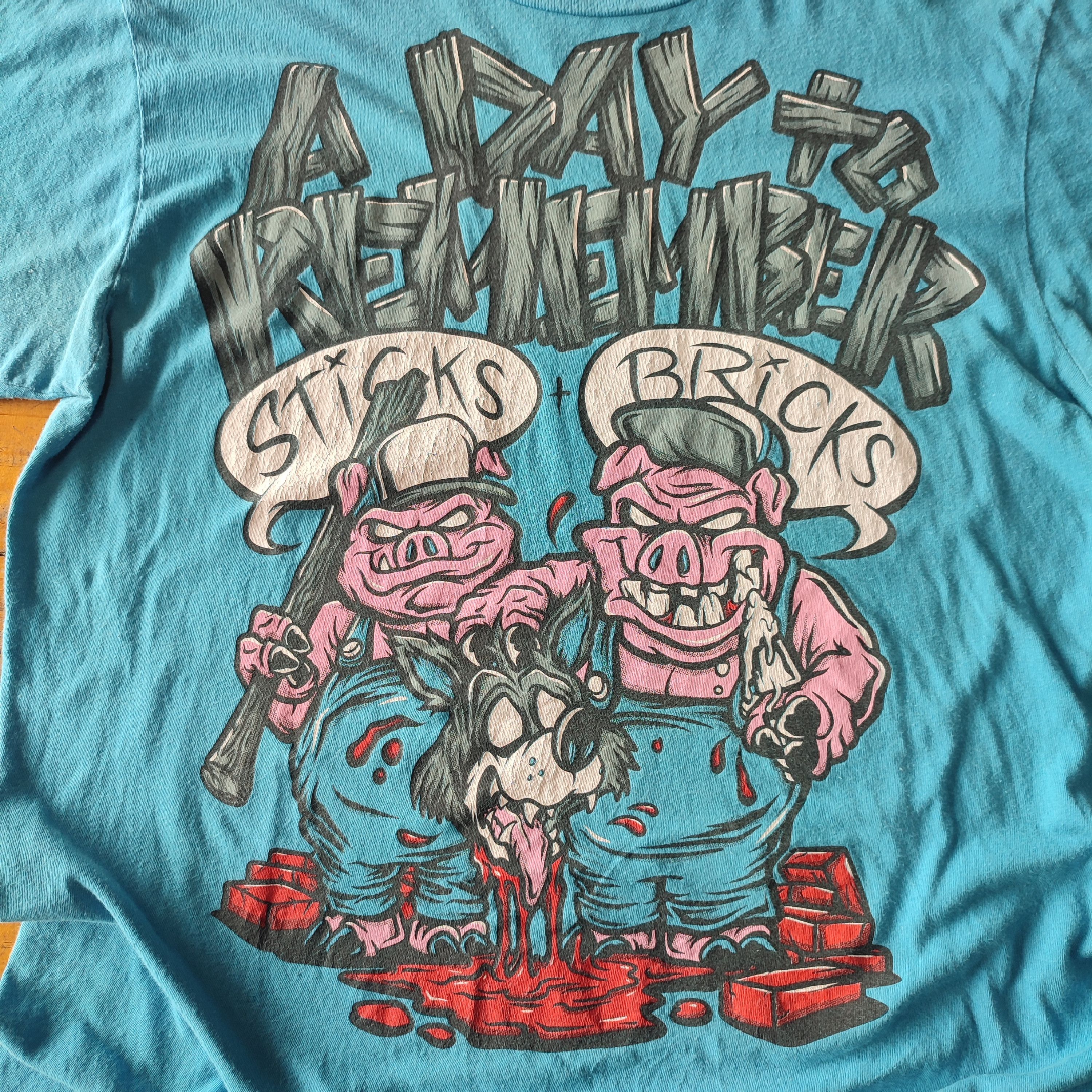 Band Tees × Vintage A DAY TO REMEMBER T SHIRT Size US L / EU 52-54 / 3 - 3 Thumbnail