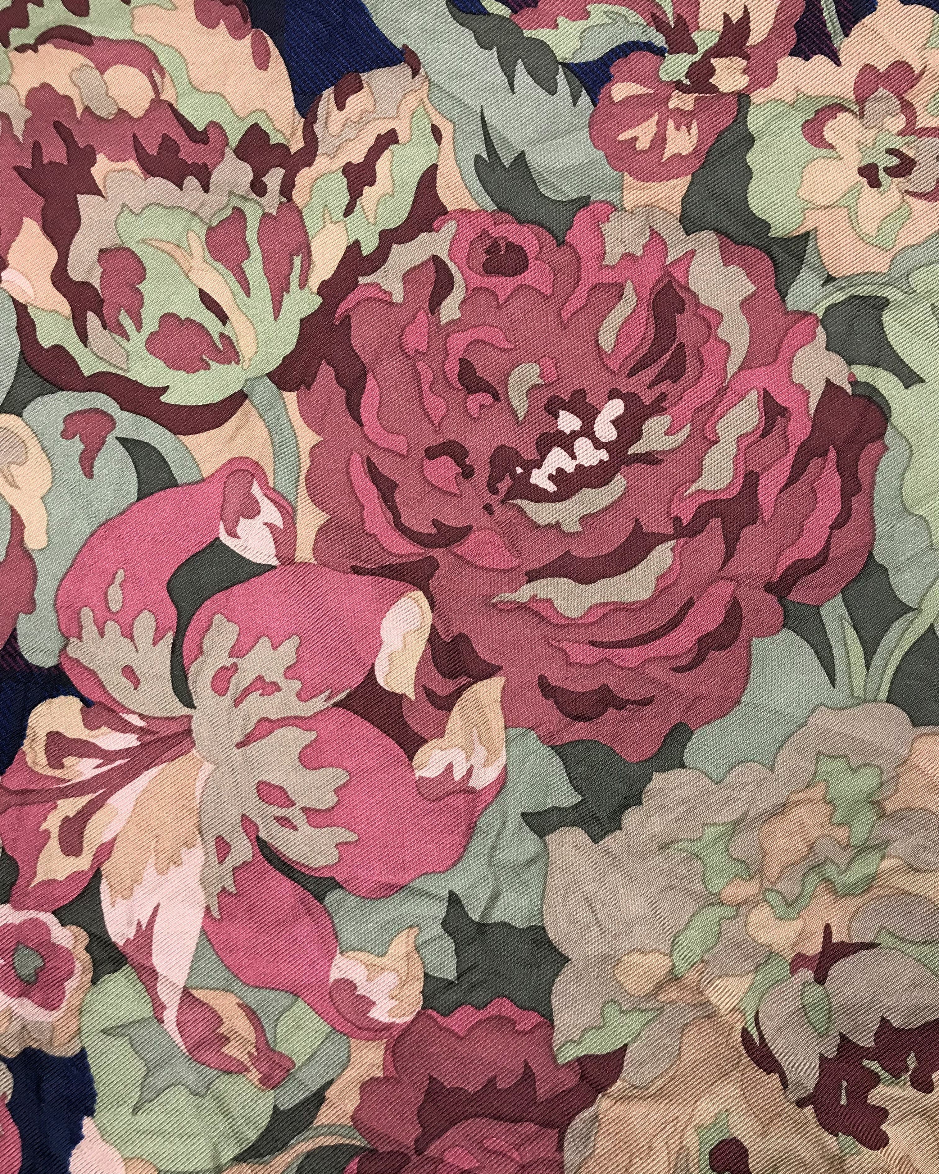 Ralph Lauren RL603 Vintage Ralph Lauren Silk Scarf Shawl Designer Scarf Size ONE SIZE - 7 Thumbnail