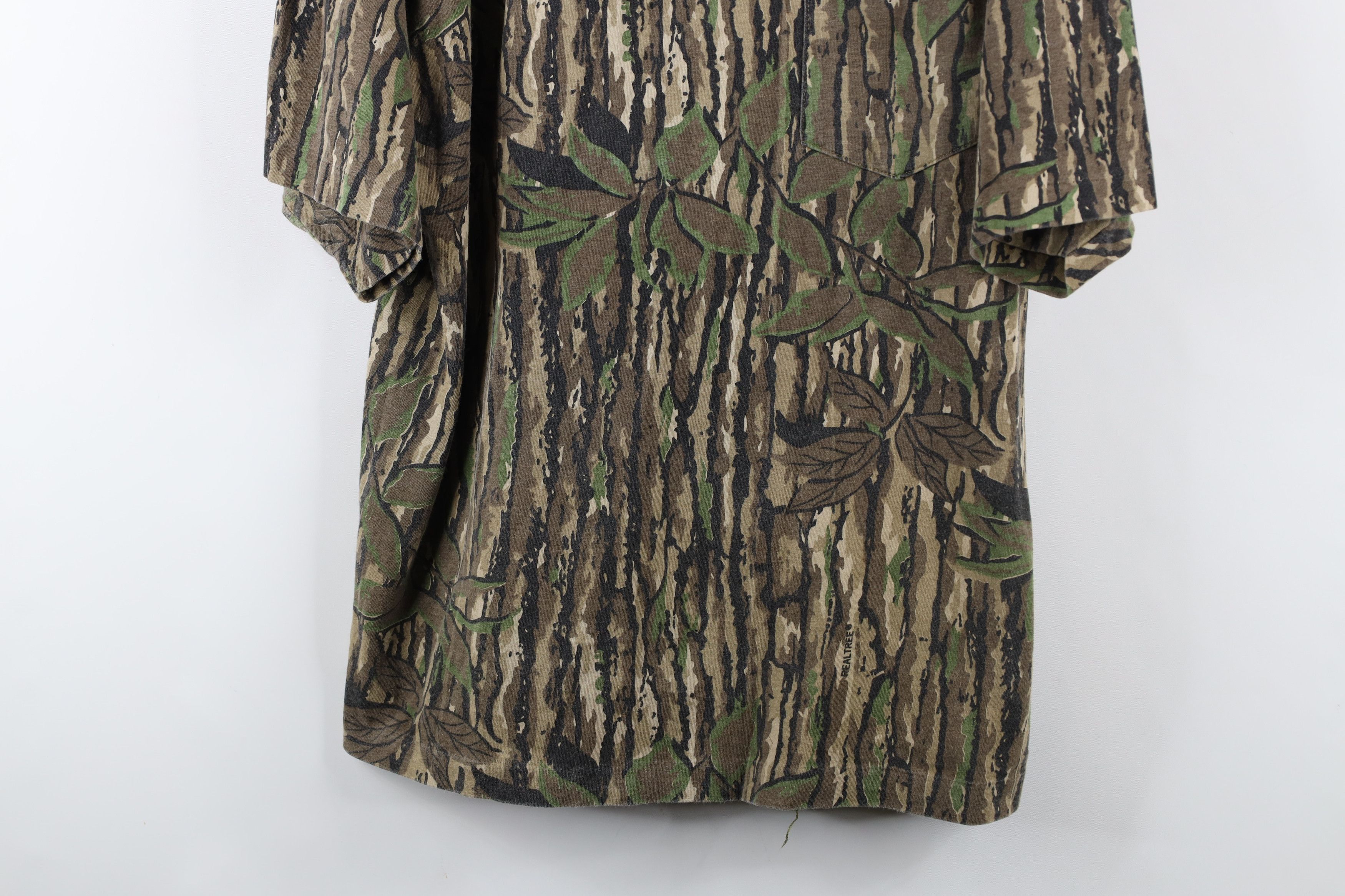 Vintage Vintage 90s Streetwear Heavyweight Camouflage T-Shirt USA Size US XL / EU 56 / 4 - 3 Thumbnail