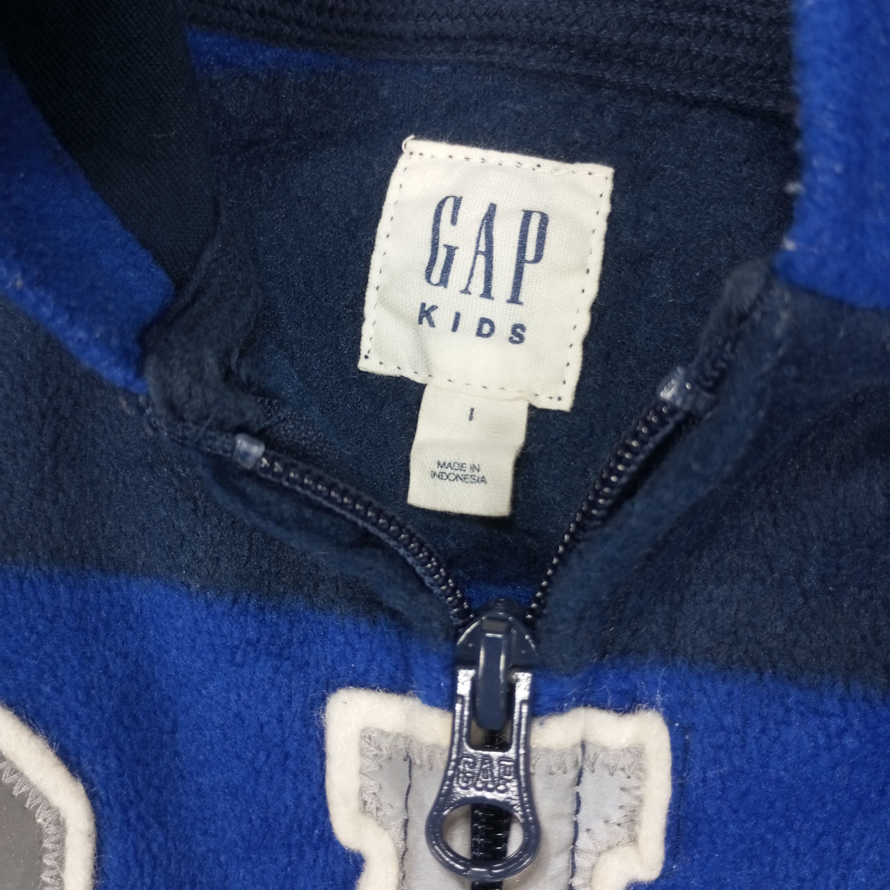 Gap × Vintage Gap Kids Spellout Design Zipper Hoodies Size US XS / EU 42 / 0 - 4 Thumbnail