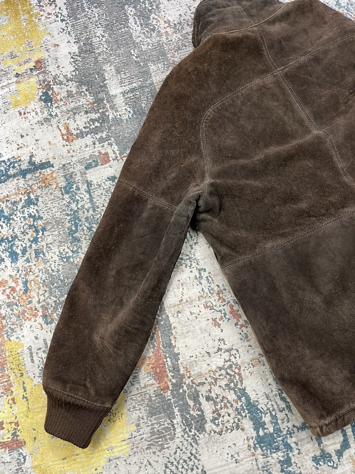 Vera Pelle Vera Pelle Suede Leather Sherpa Lined Jackets Size US L / EU 52-54 / 3 - 8 Thumbnail
