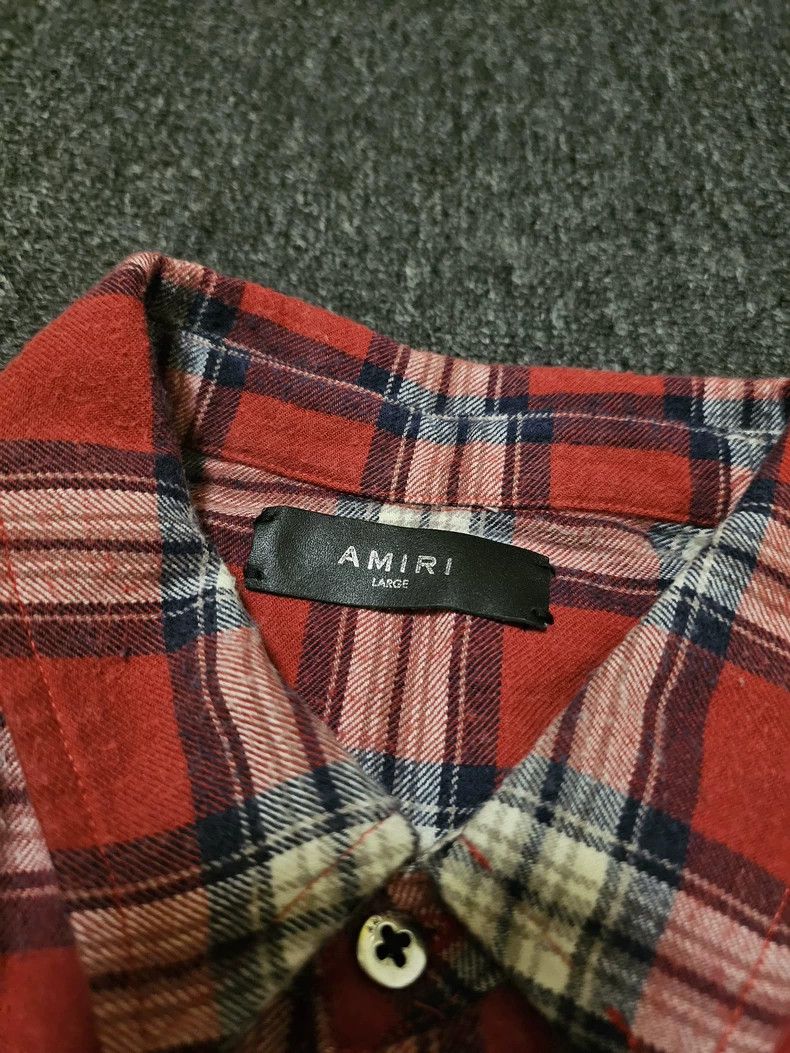 Amiri Amiri Red plaid shirt Size US L / EU 52-54 / 3 - 3 Thumbnail