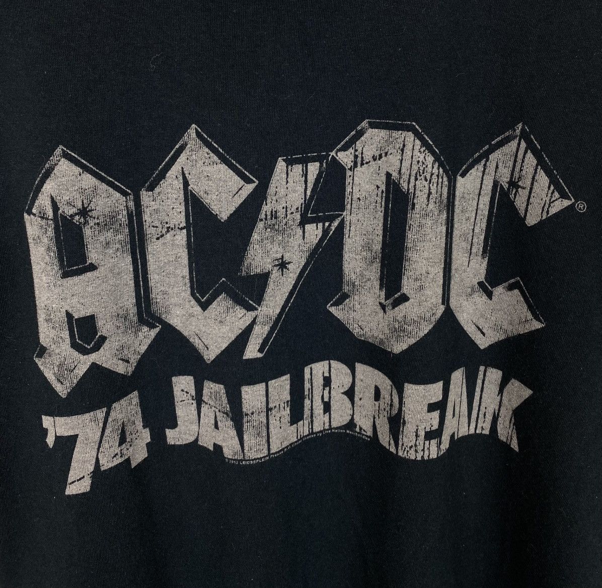 Band Tees AC/DC 74 Jailbreak 2012 Rock Band T-Shirt Size M Top Black Size US M / EU 48-50 / 2 - 3 Thumbnail