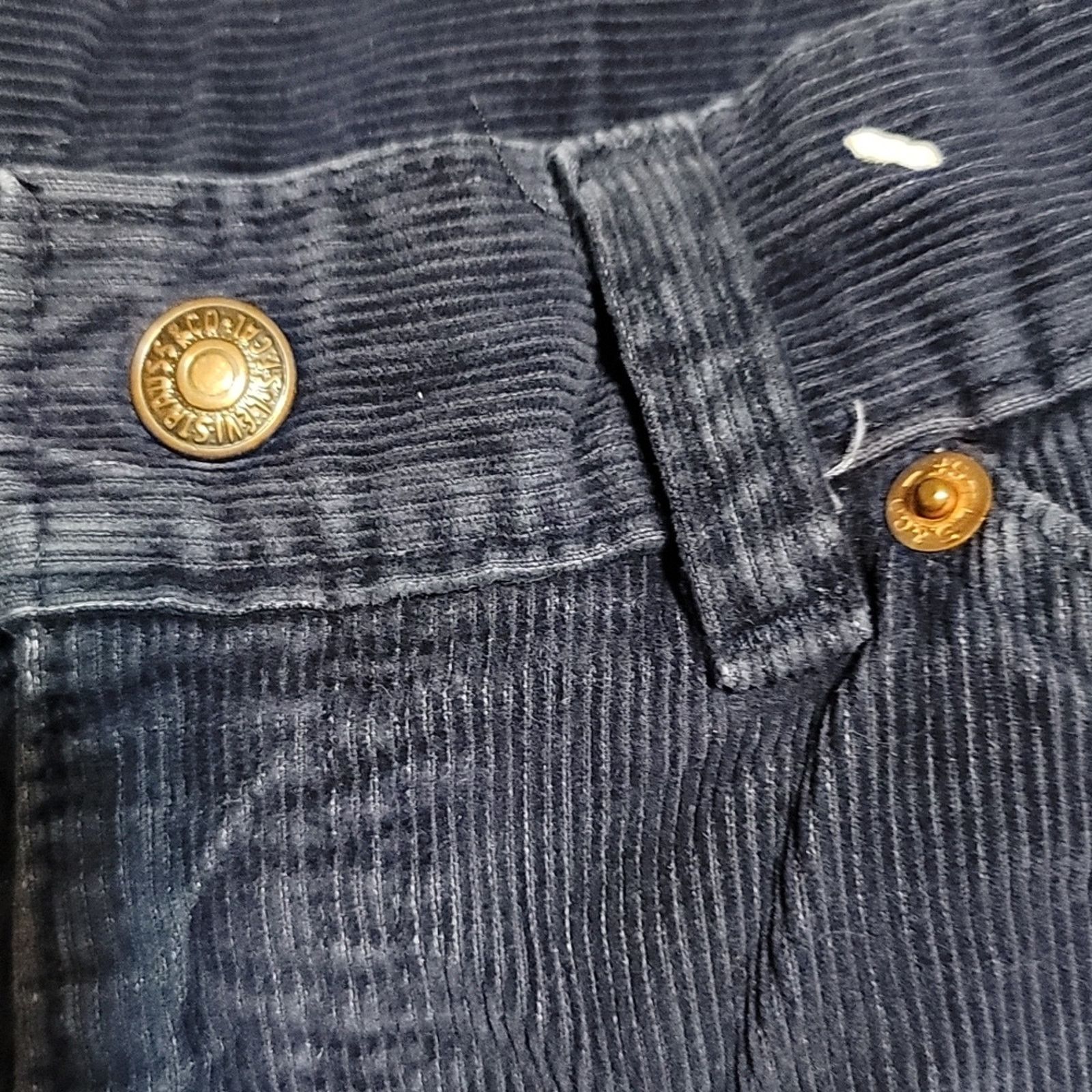 Levi's Rare Vintage Big E Levi's Straight Leg High Waist Corduroy Size 28" / US 6 / IT 42 - 2 Thumbnail