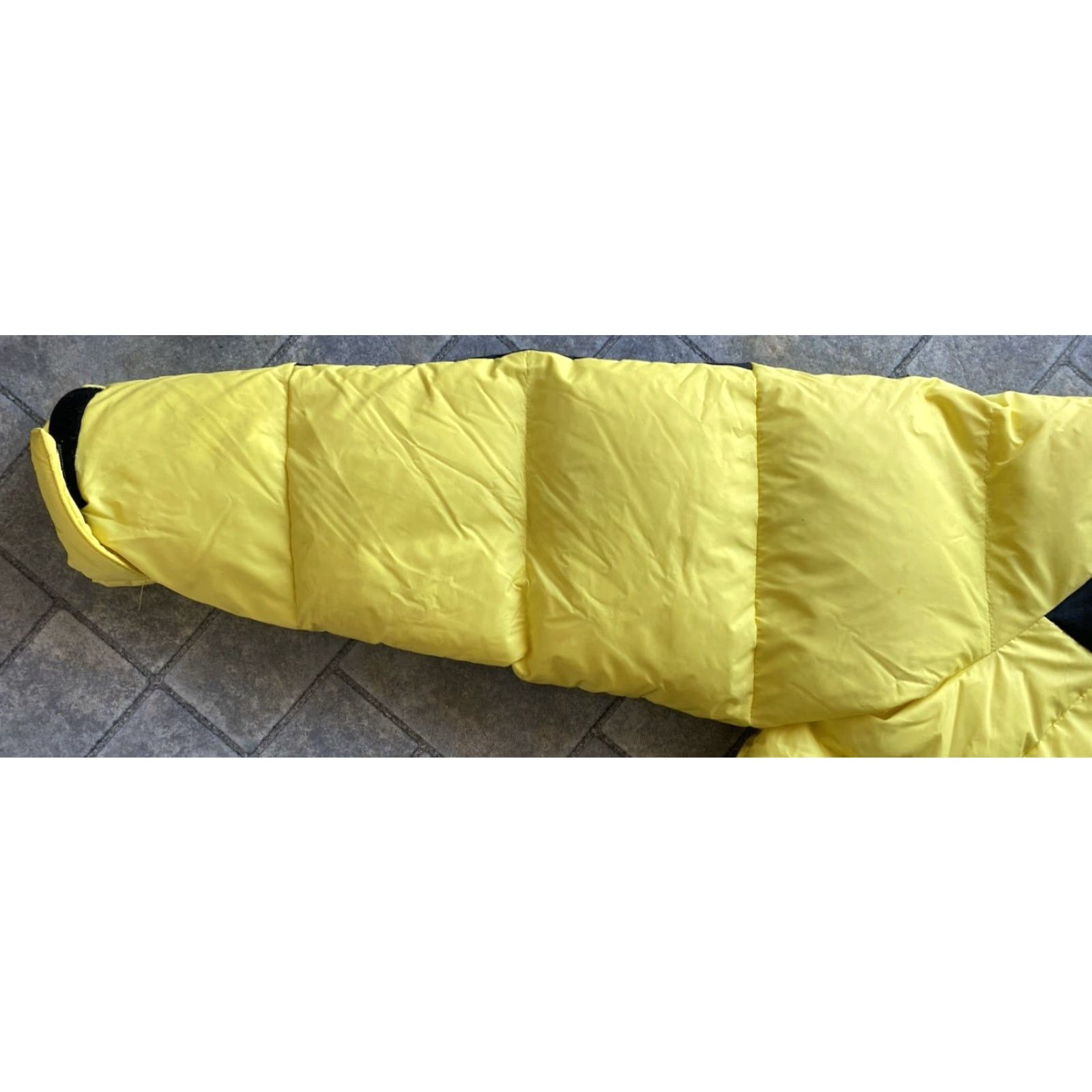 Vintage VINTAGE Icewear Duck Down Puffer Jacket Coat Men’s L Yellow Black Flaws Wear Pockets Hooded Nylon Down Coat Mens Size US L / EU 52-54 / 3 - 6 Thumbnail