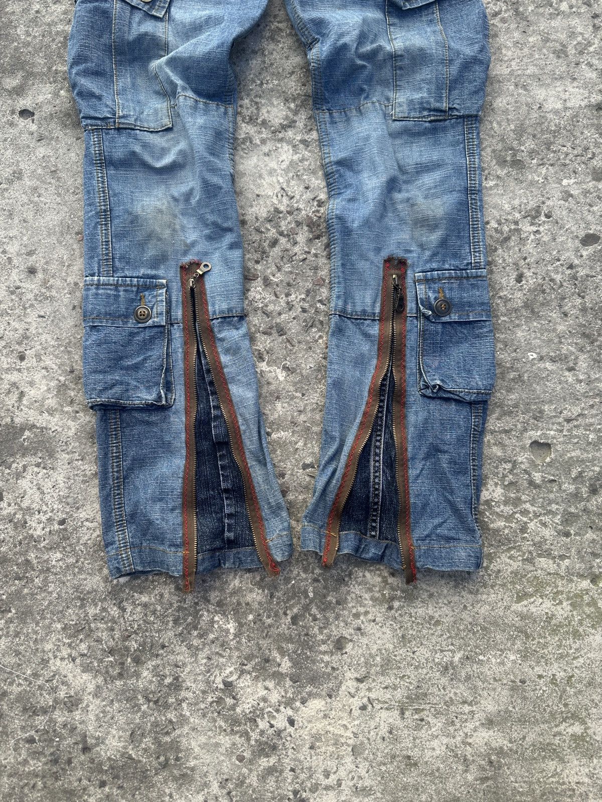 Vintage Y2K Vintage Cargo Jeans Streetwear Rare Casual VTg USA S Alt Size 27" / US 4 / IT 40 - 3 Thumbnail