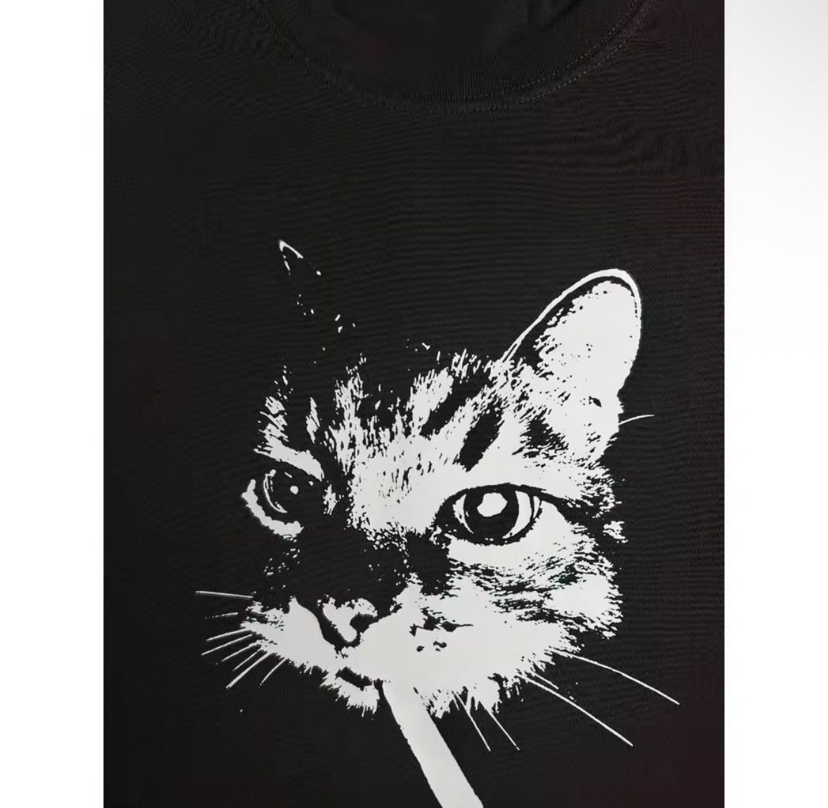 Other Streetwear Retro Smoking Cat Cross Print T-Shirt Punk Size US XXL / EU 58 / 5 - 3 Thumbnail