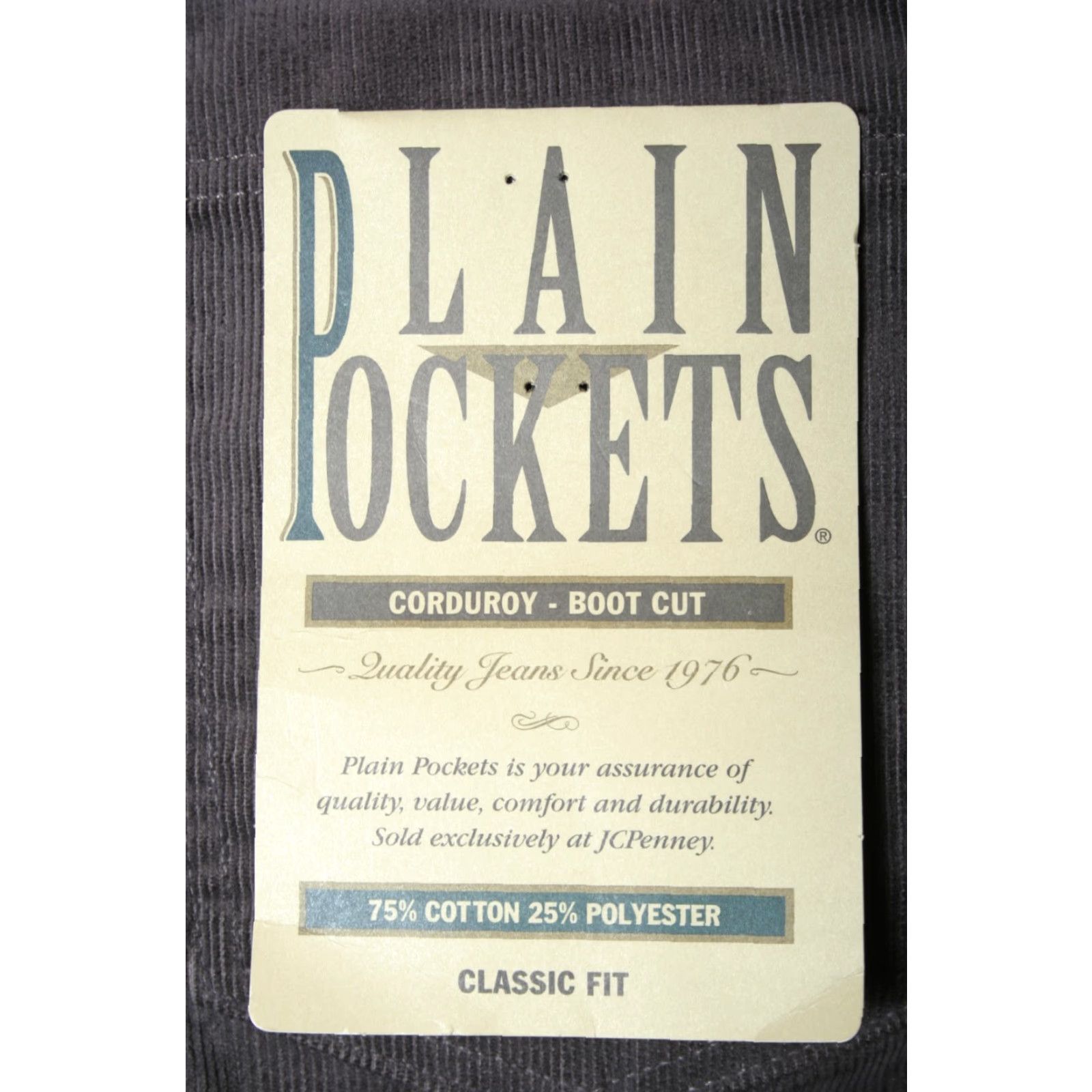 JCPenney VINTAGE JCPenney Pockets Gray Corduroy Bootcut Pants Sz 42x32 Men's Regular 32 Inseam Gray Corduroy Bootcut Trouser Size US 42 / EU 58 - 6 Thumbnail
