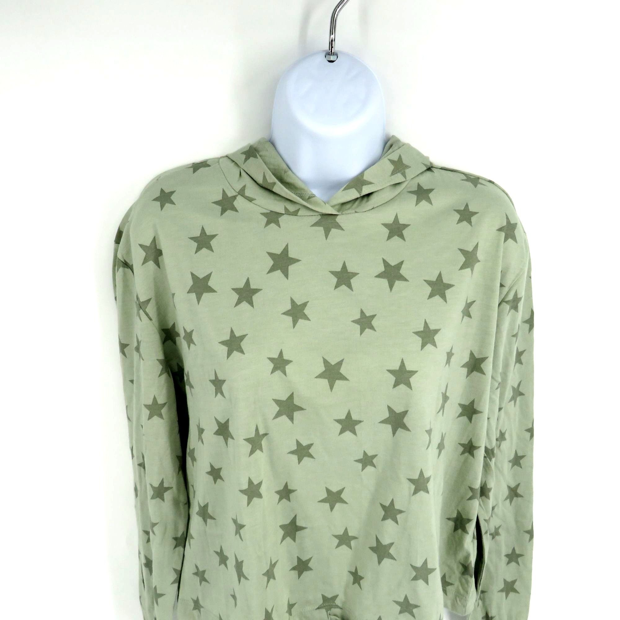 Other Alternative Light Green Star-Printed Hoodie Small Regular Fi Size S / US 4 / IT 40 - 3 Thumbnail