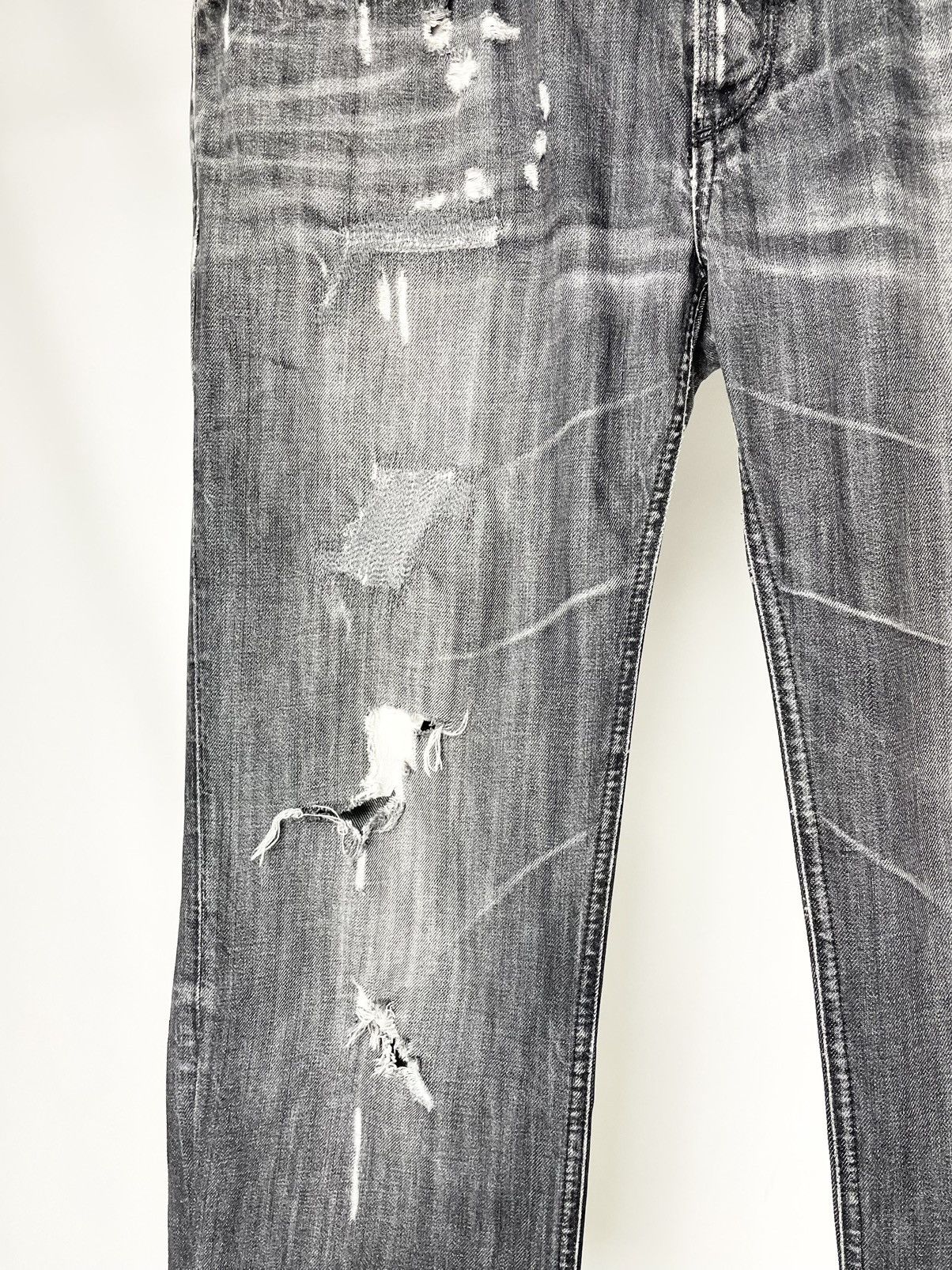 Dolce & Gabbana Dolce & Gabanna Vintage Distressed Faded Black Denim Jeans Size US 36 / EU 52 - 5 Thumbnail