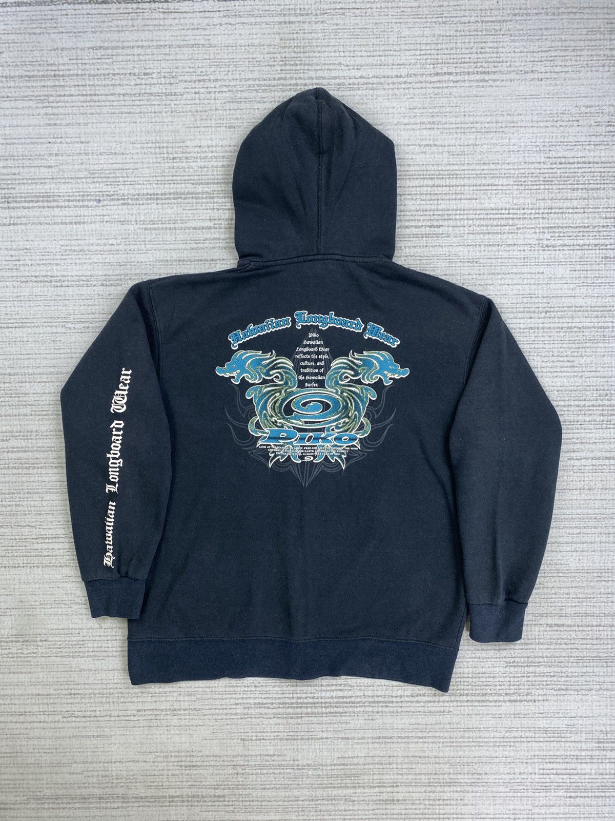 Japanese Brand Vintage Piko Hawaiian Dragonfly Hoodie Jacket Size US M / EU 48-50 / 2 - 1 Thumbnail