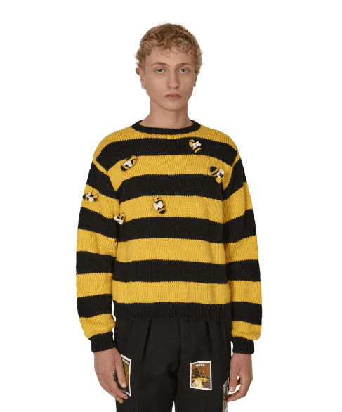 Sky High Farm Workwear Hand Knit Bee Sweater Size US L / EU 52-54 / 3 - 4 Thumbnail