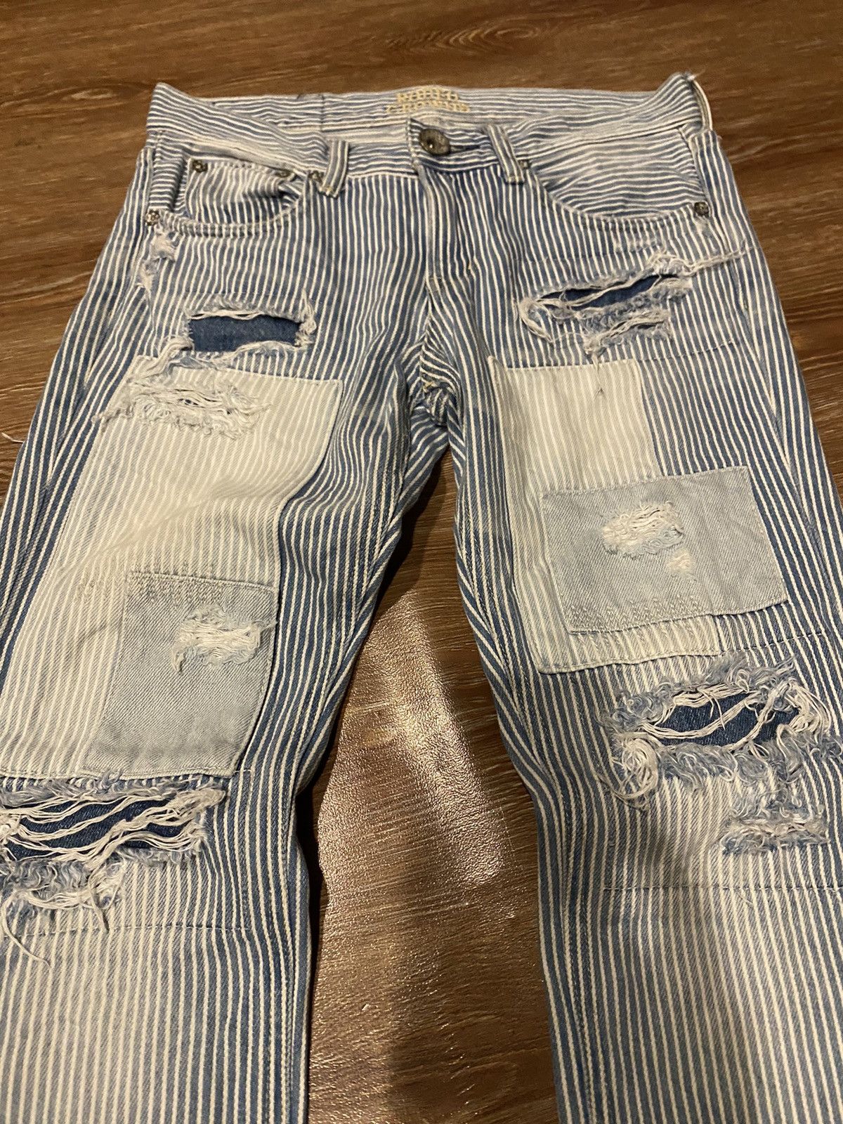Japanese Brand Japan brand Rodeo crowns patchwork distressed Size US 29 - 2 Thumbnail