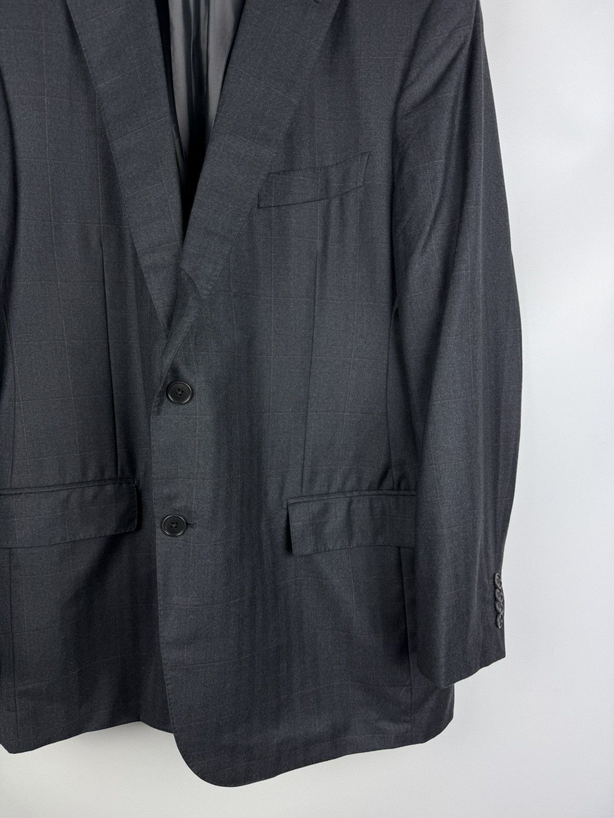 Ermenegildo Zegna Ermenegildo Zegna Mila Checked Wool Blazer Jacket Sportcoat Size 46R - 6 Thumbnail