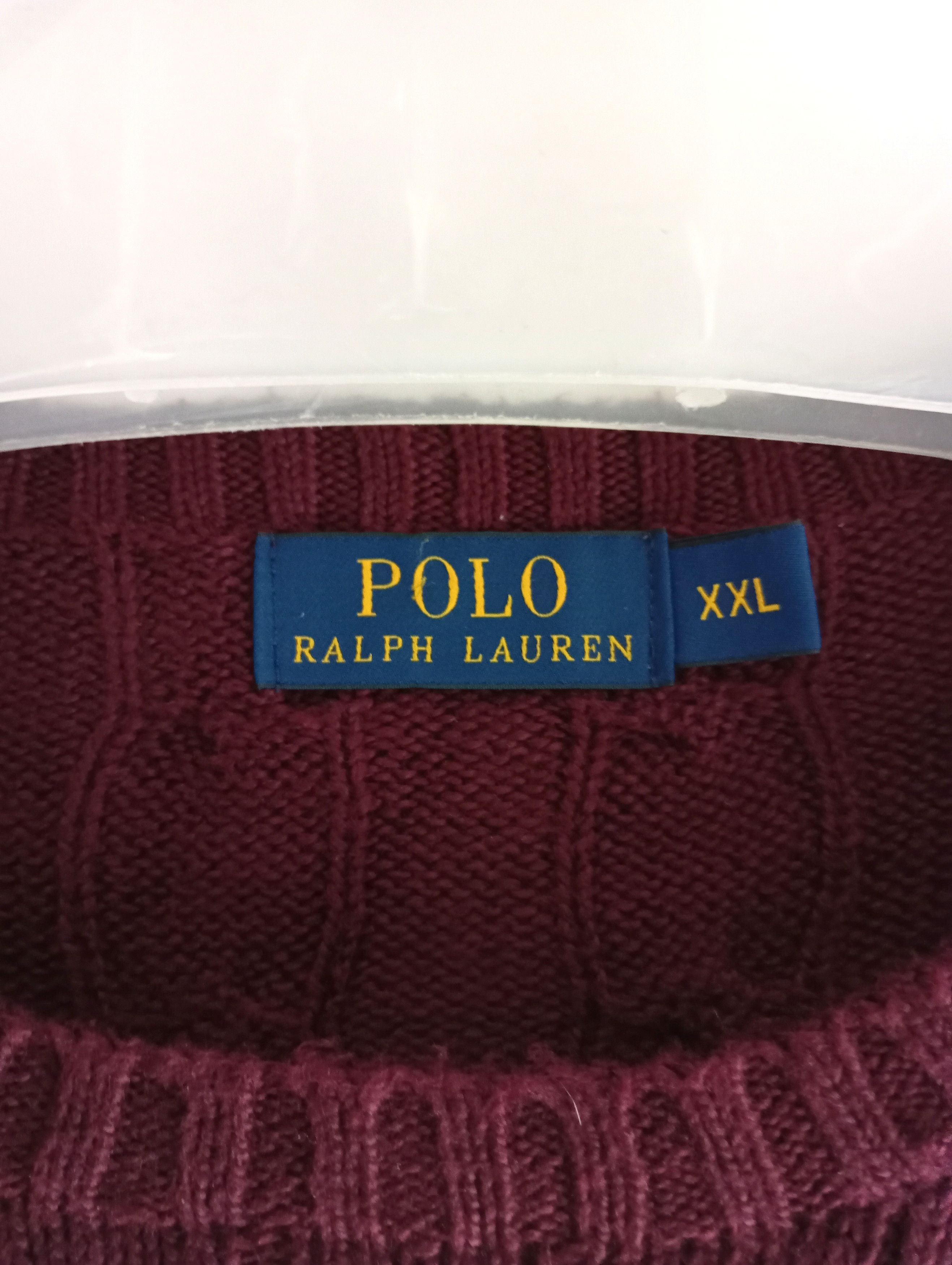 Polo Ralph Lauren × Vintage Vintage Polo Ralph Lauren Cable Knit Sweater Size US XXL / EU 58 / 5 - 4 Thumbnail