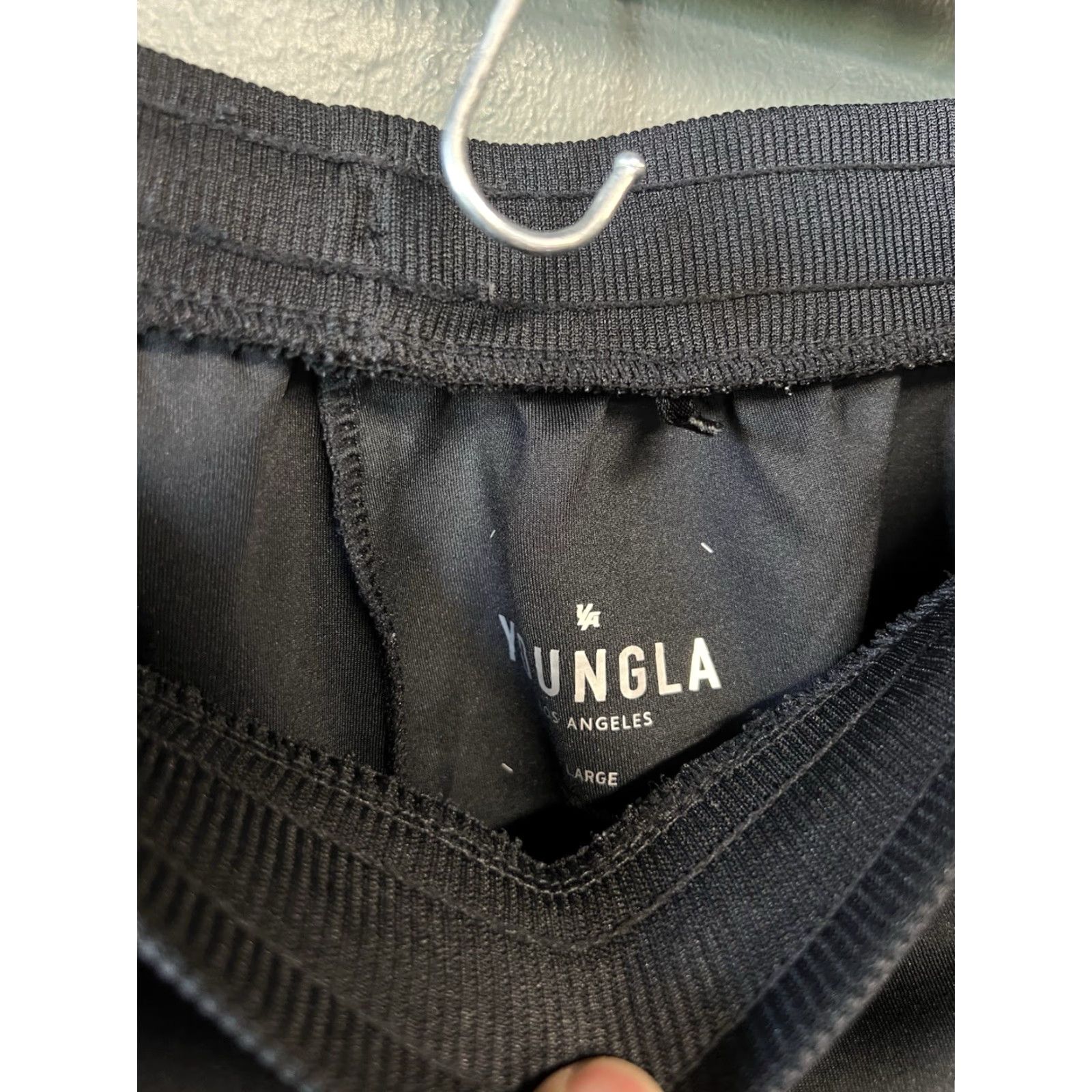 YoungLA VINTAGE YoungLA Mens Black Jogger Sweatpants L Drawstring/Elastic Waist Pants, Activewear, Men, Size L Size US 33 - 3 Thumbnail