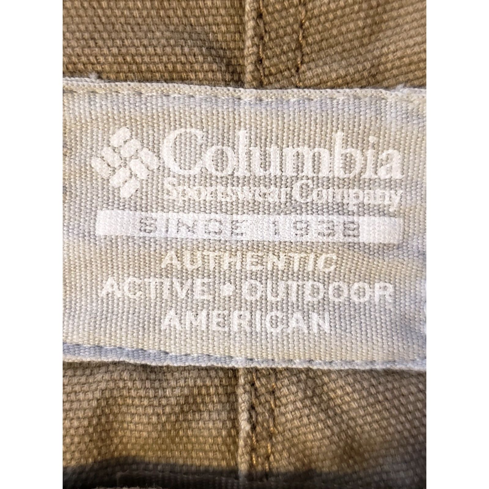 Vintage Columbia Mens Pants 34x32 Khaki Flat Front Carpenter Pocket Casual/Work Chinos Size US 34 / EU 50 - 4 Thumbnail