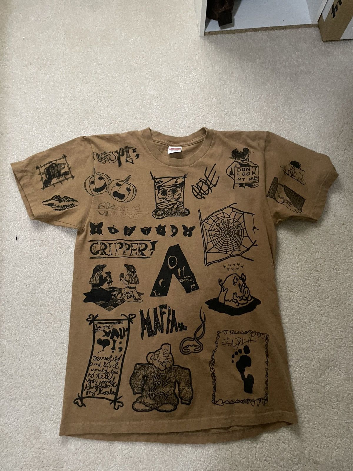 Supreme Supreme 2017 Dream Tee Size M Used Brown Great Condition 