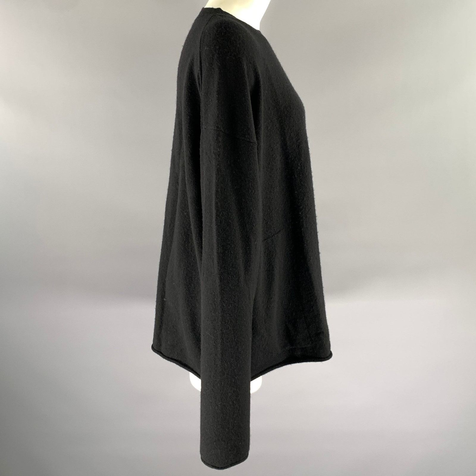 SOFIE D'HOORE SOFIE D'HOORE Size S Black Wool Cashmere Crewneck Sweater Size S / US 4 / IT 40 - 2 Thumbnail