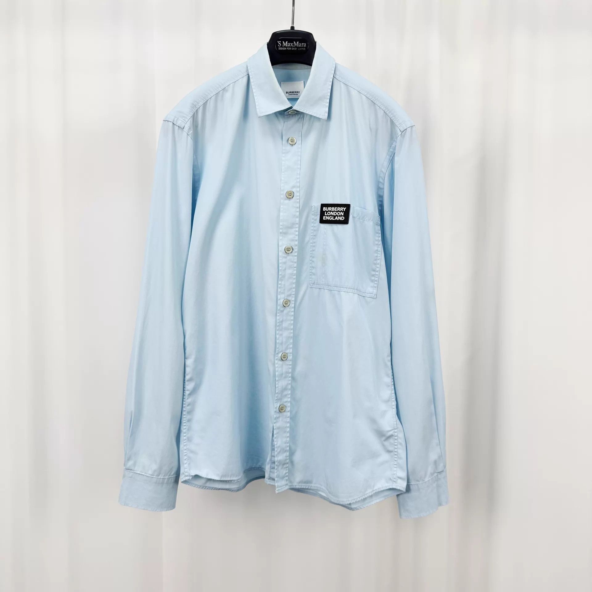 Burberry Burberry Logo Plaque Long Sleeve Shirt M 95 New Size US M / EU 48-50 / 2 - 1 Thumbnail