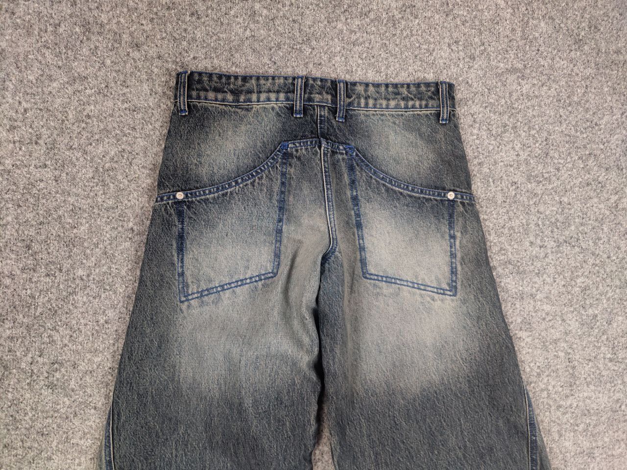 If Six Was Nine Abri studio Design heart Berto Baggy Faded denim Pants Jeans Size US 30 / EU 46 - 10 Thumbnail