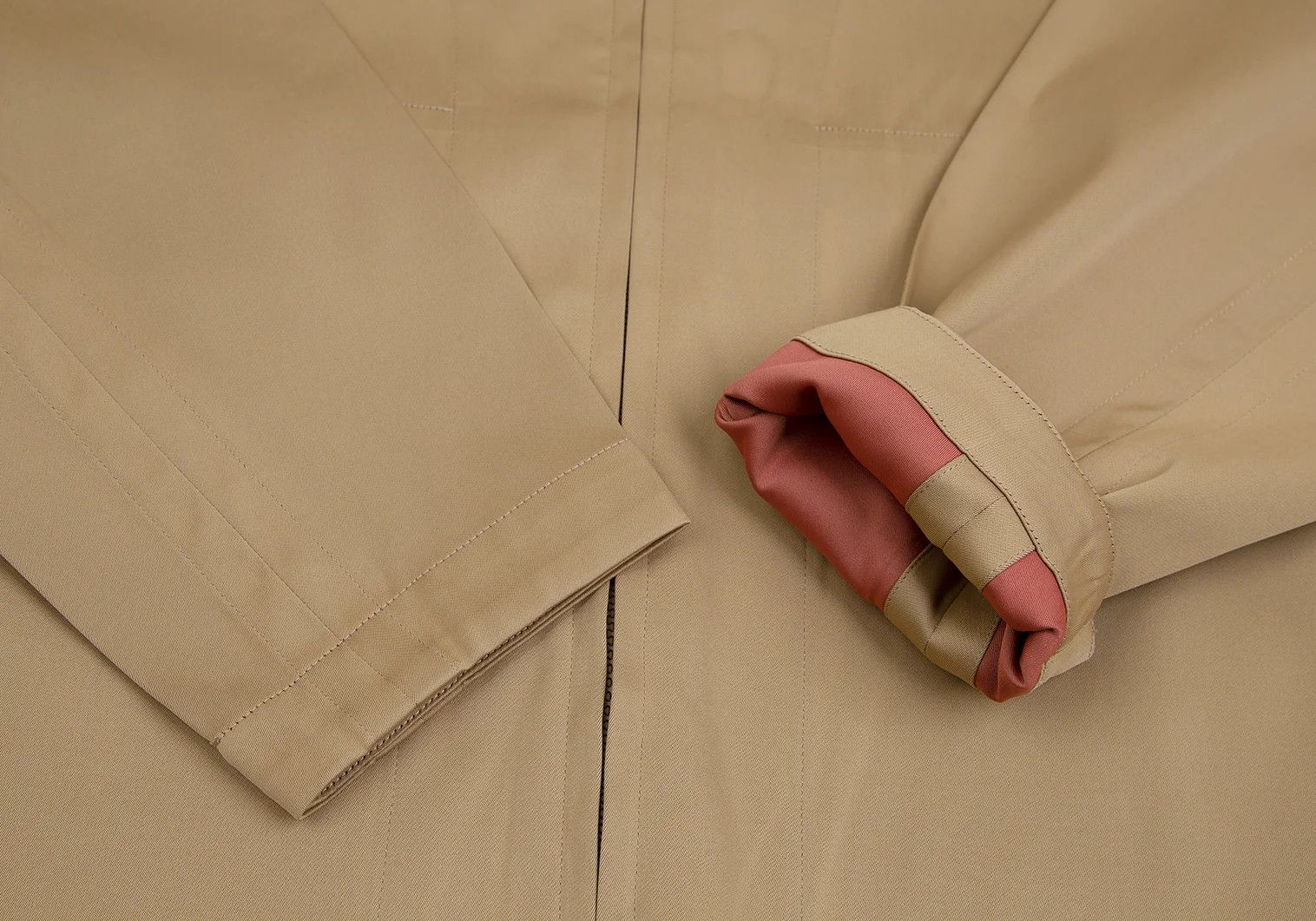 Issey Miyake Satin Zip-Up Packable Jacket in Beige Size US L / EU 52-54 / 3 - 7 Thumbnail