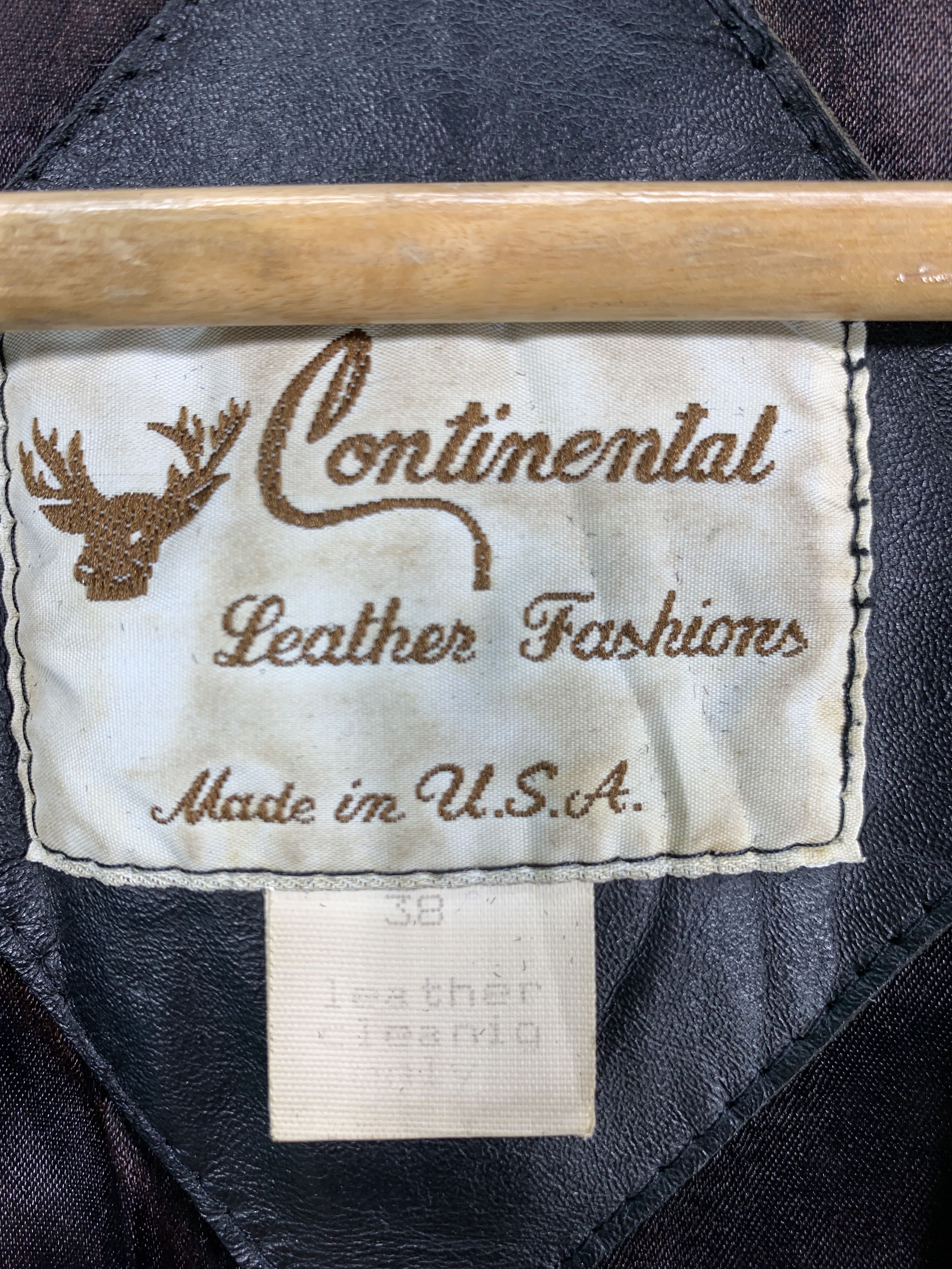 Leather × Vintage 70-80s Vintage Continentel Leather Vest Size US S / EU 44-46 / 1 - 12 Thumbnail