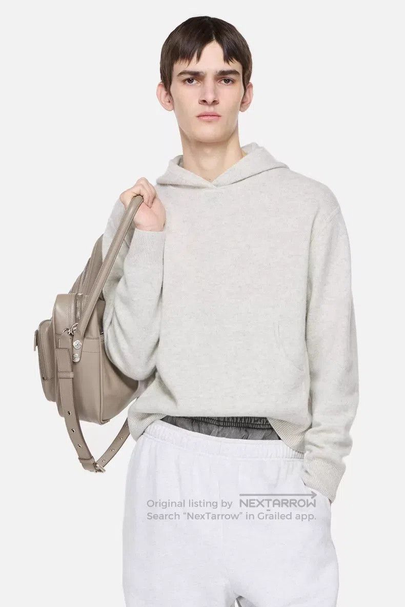 Acne Studios Acne Studios Cashmere Hooded Sweatshirt, Grey Size US M / EU 48-50 / 2 - 2 Thumbnail