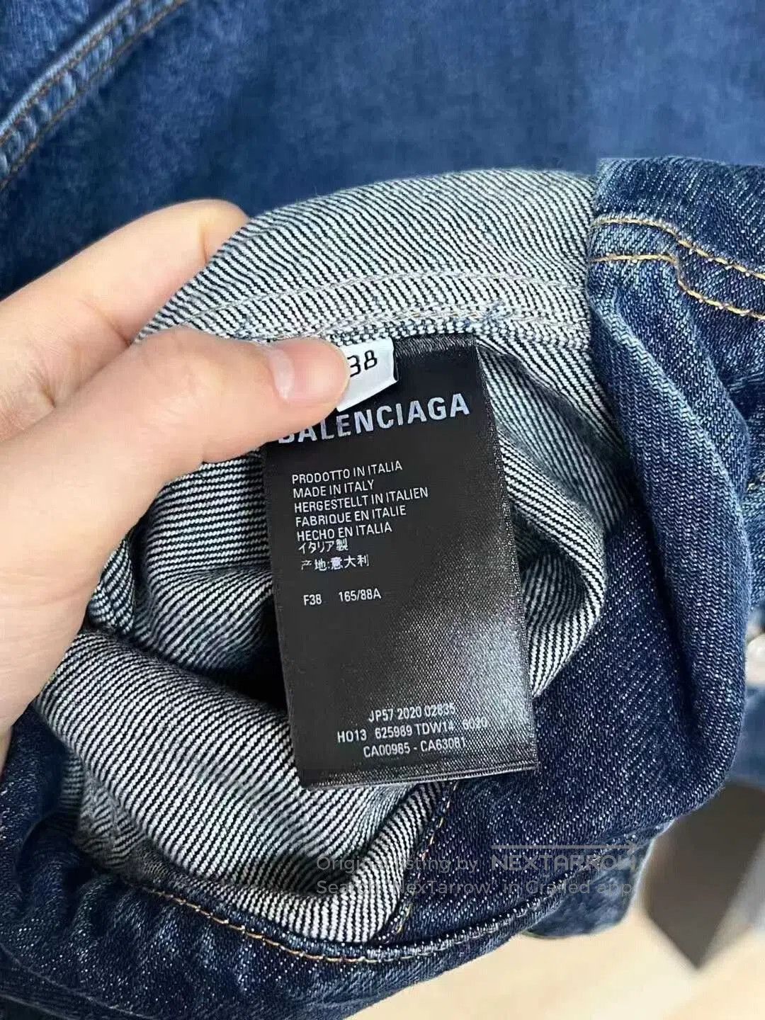 Balenciaga Oversized Denim Jacket Size 38.