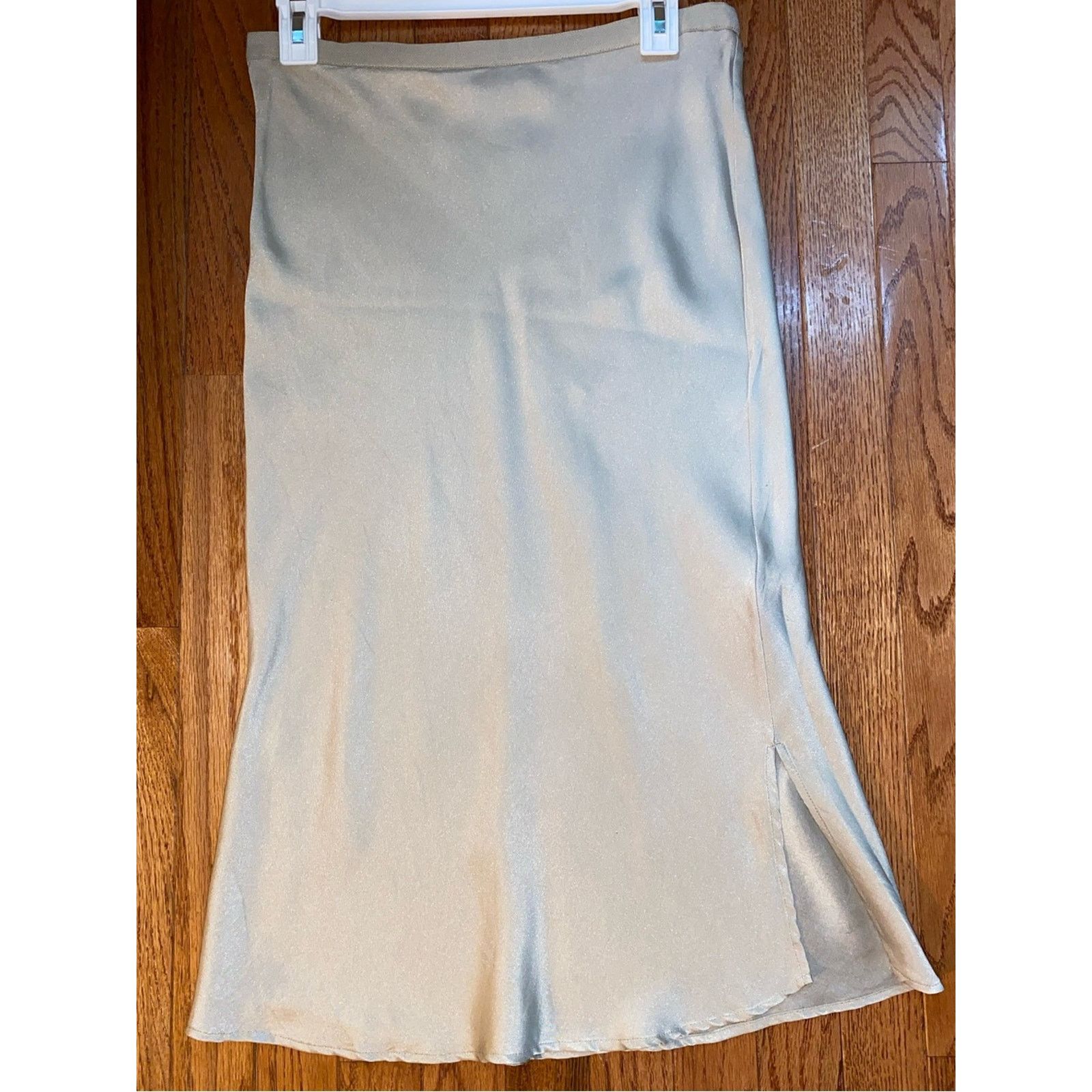 Anine Bing Anine Bing $300 Biege Satin Erin Silk Skirt MEDIUM EUC Size 30" / US 8 / IT 44 - 2 Thumbnail