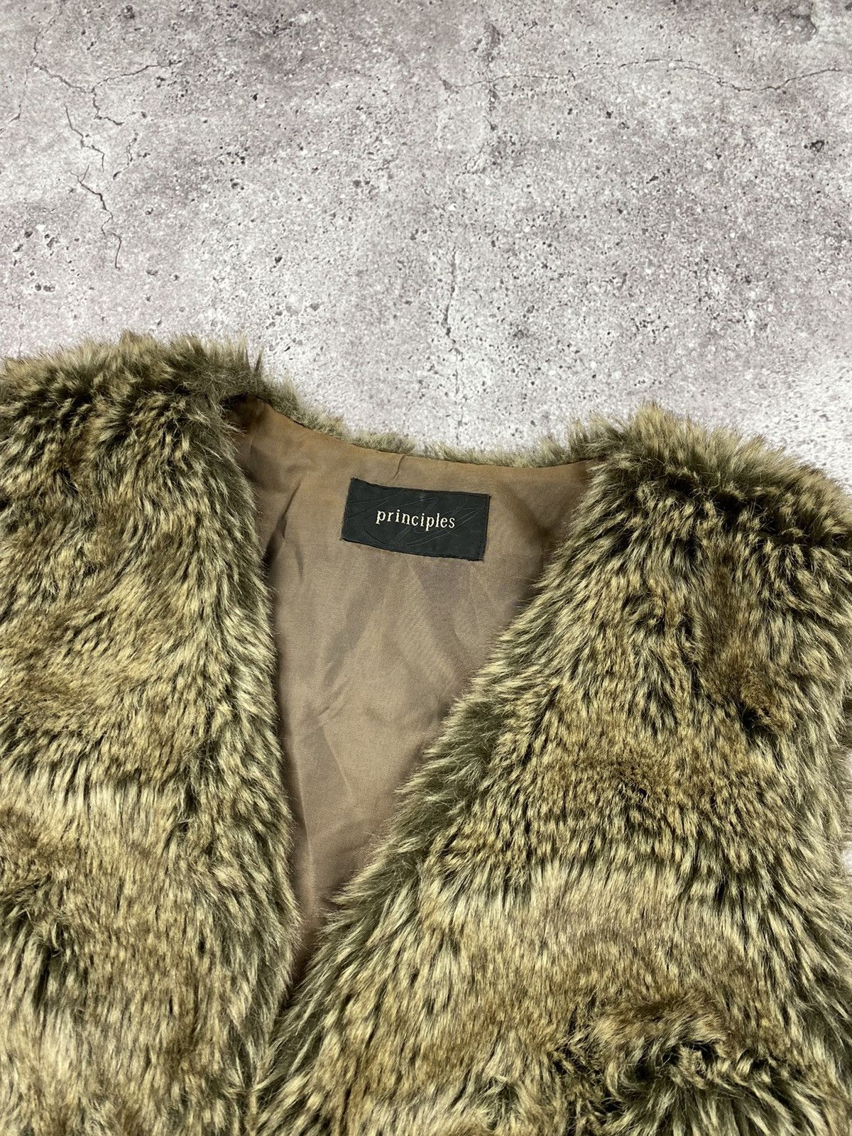Hysteric Glamour × If Six Was Nine 💥HYPE Varsity Mohair Fuzzy Fluffy Faux Fur Cropped vest OG Size ONE SIZE - 6 Thumbnail