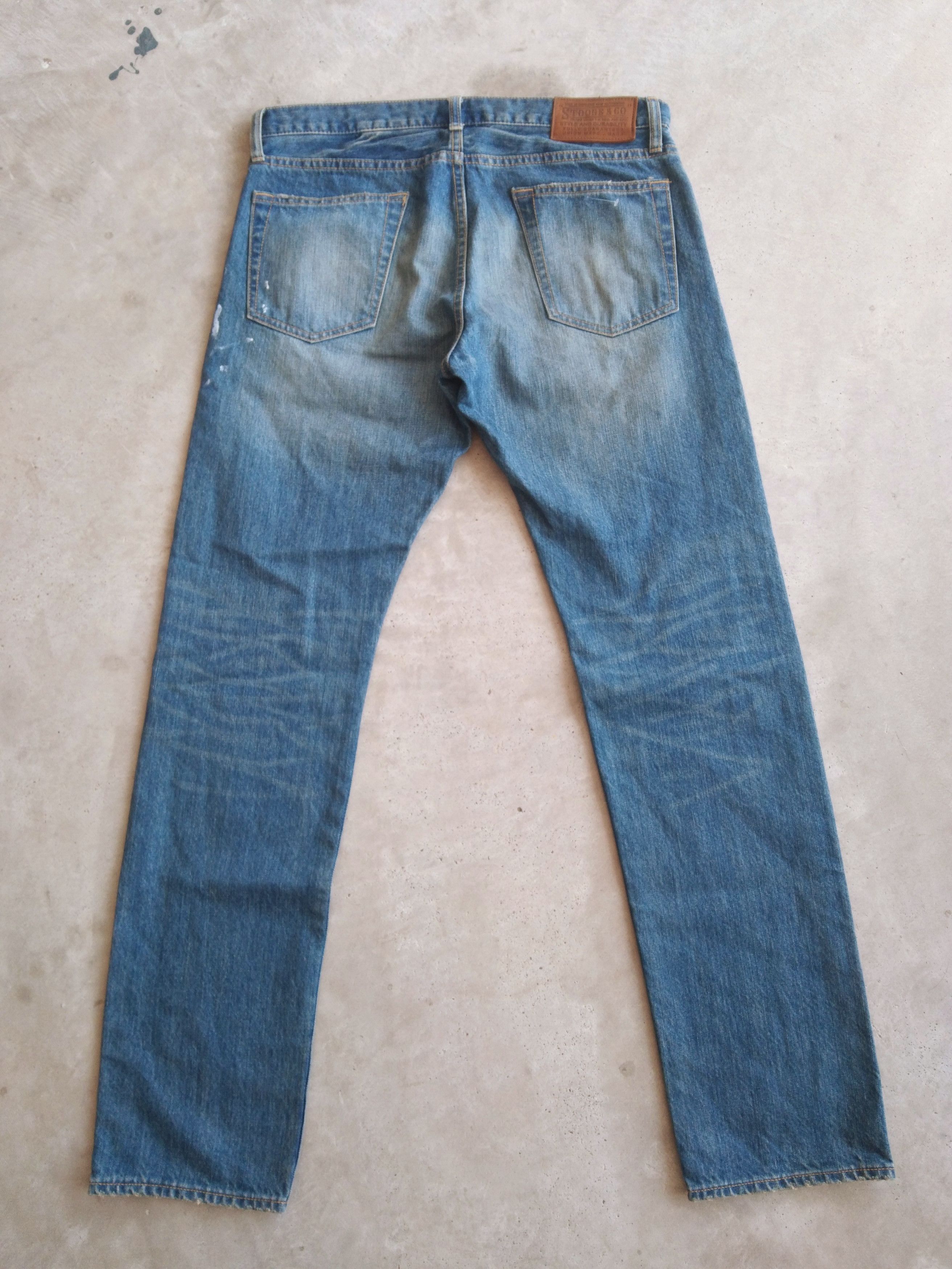 Japanese Brand Vintage Japanese Stooge & Co Paint Splatter Jeans 31x31 Size US 31 - 2 Thumbnail