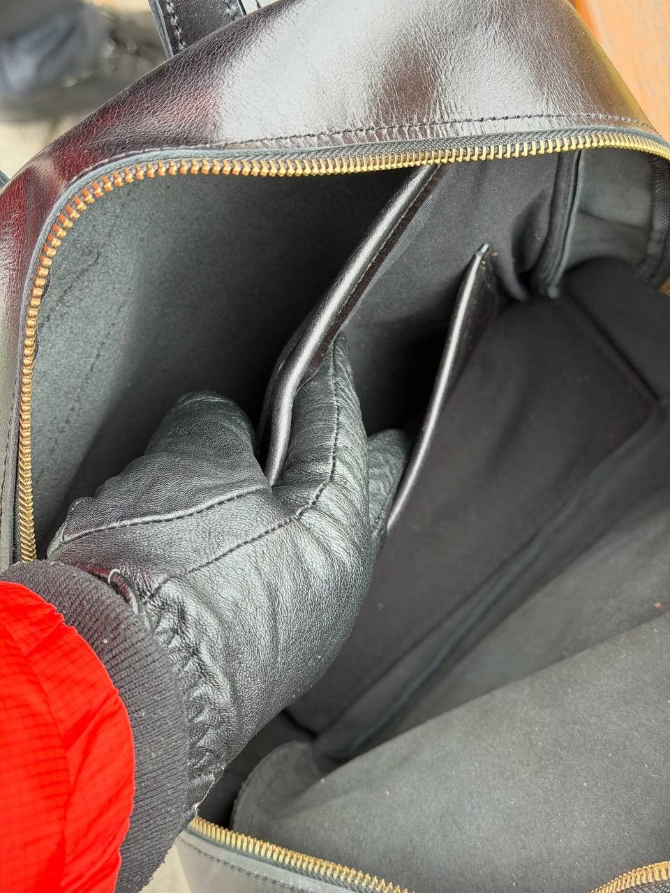 Handmade Leather backpack. Genuine leather Size ONE SIZE - 6 Thumbnail