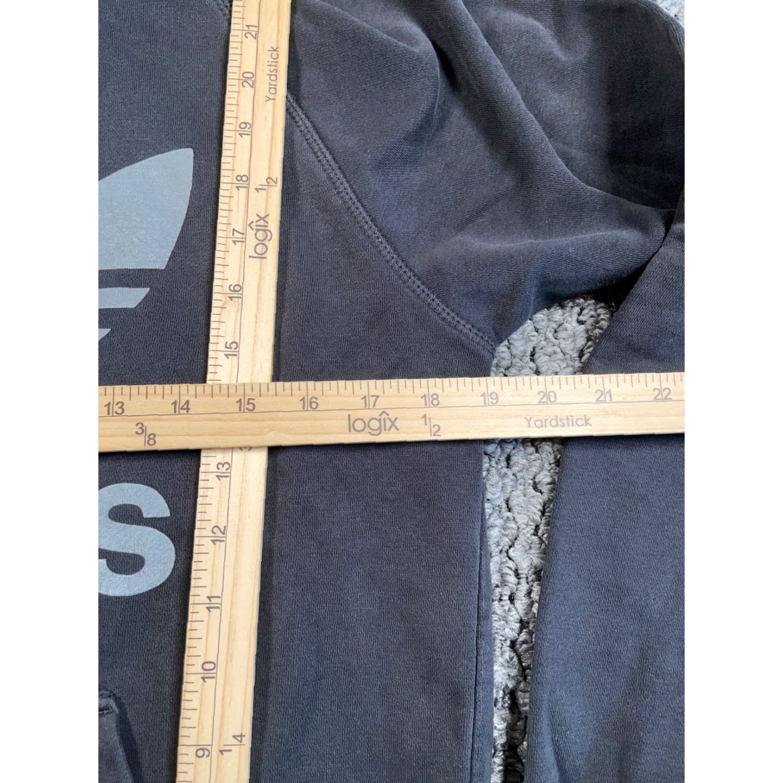 Adidas adidas Hoodie Mens Small Black Trefoil Logo Print Pullover Sweatshirt 90s Retro Size US S / EU 44-46 / 1 - 7 Thumbnail