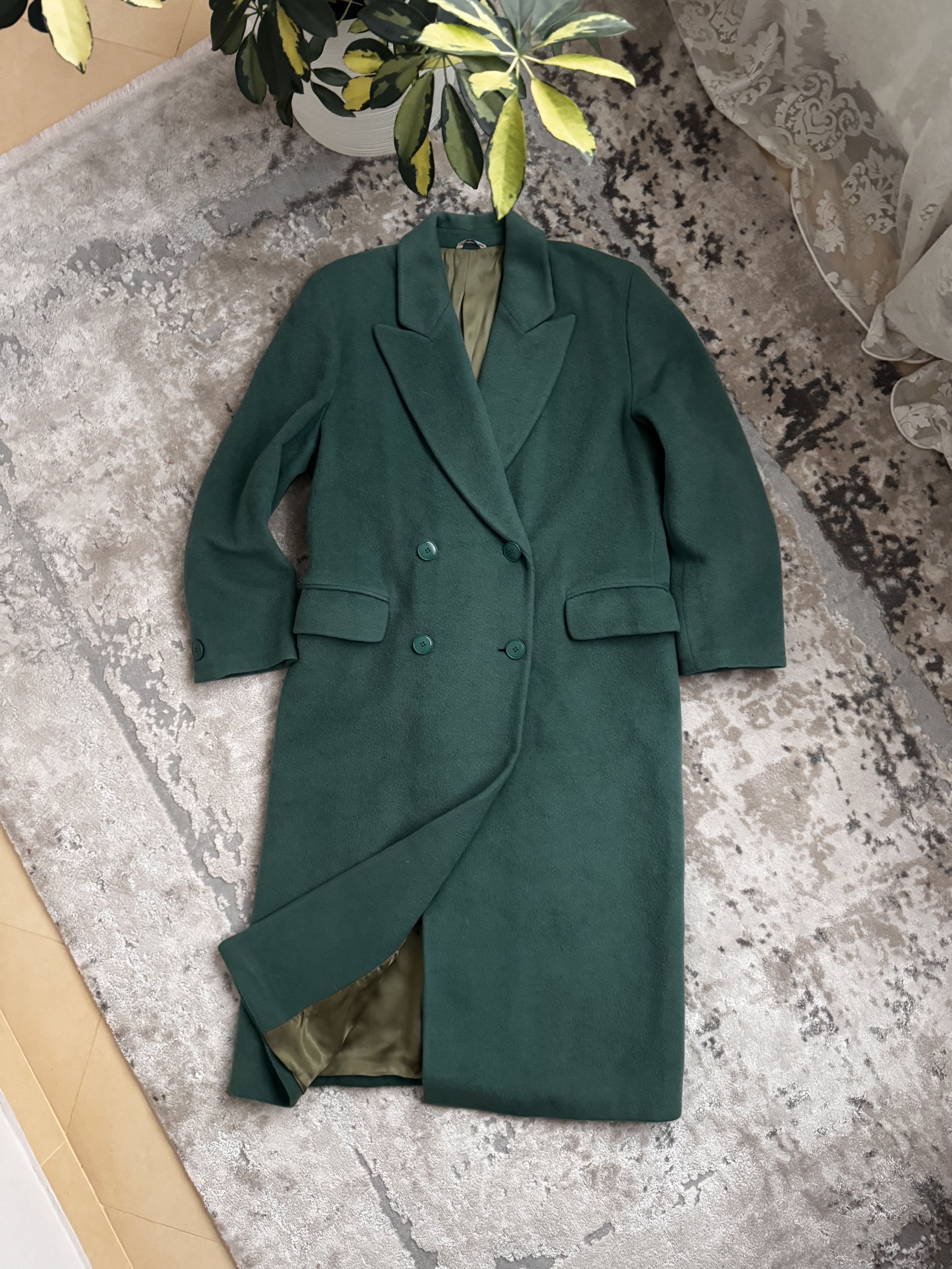 Missoni VTG Missoni Donna Green Wool Double Breasted Button Coat Size XL / US 12-14 / IT 48-50 - 3 Thumbnail