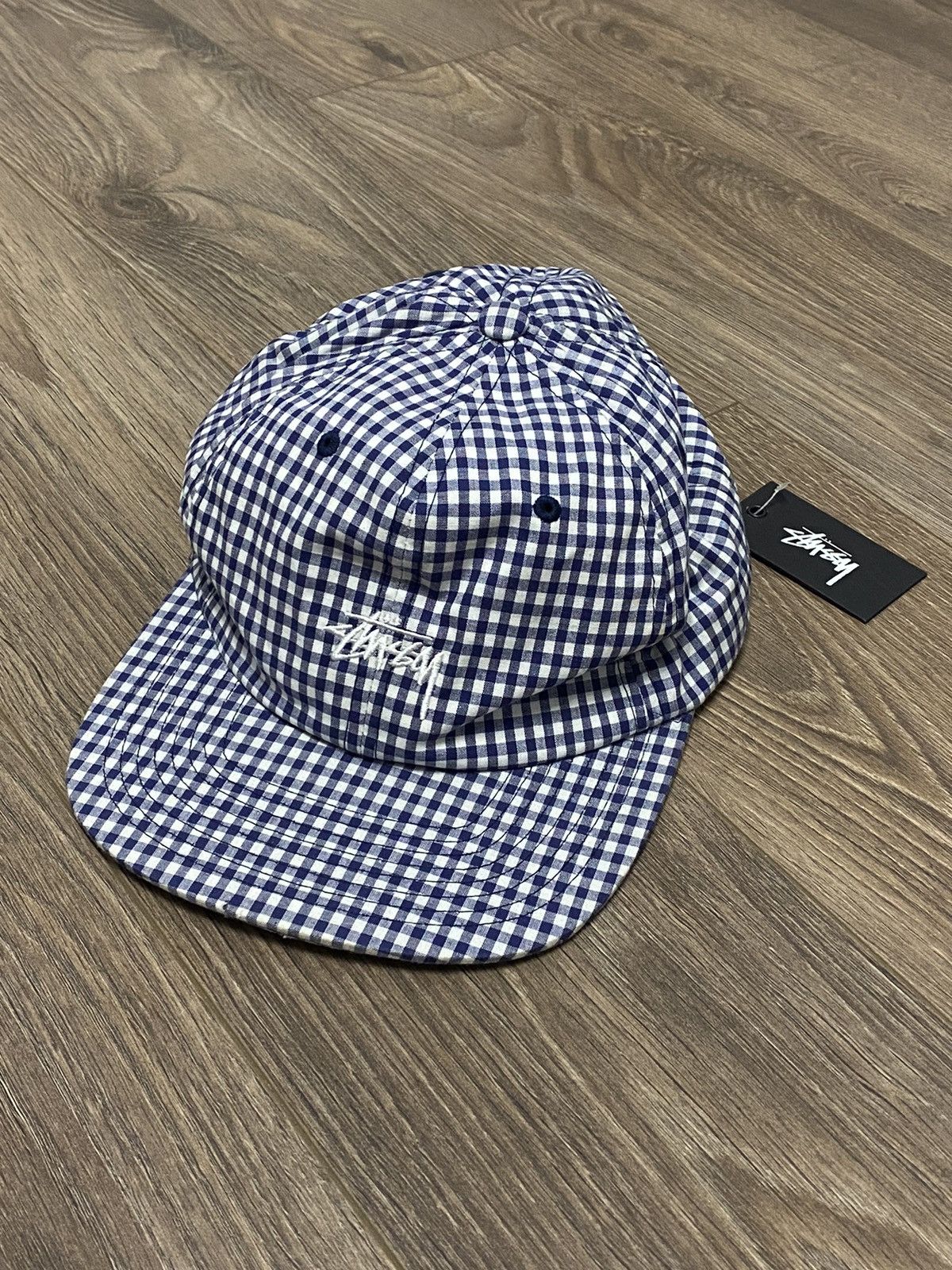 Stussy Stussy Checked Pattern New Cap Hat Iconic Logo Size ONE SIZE - 1 Thumbnail
