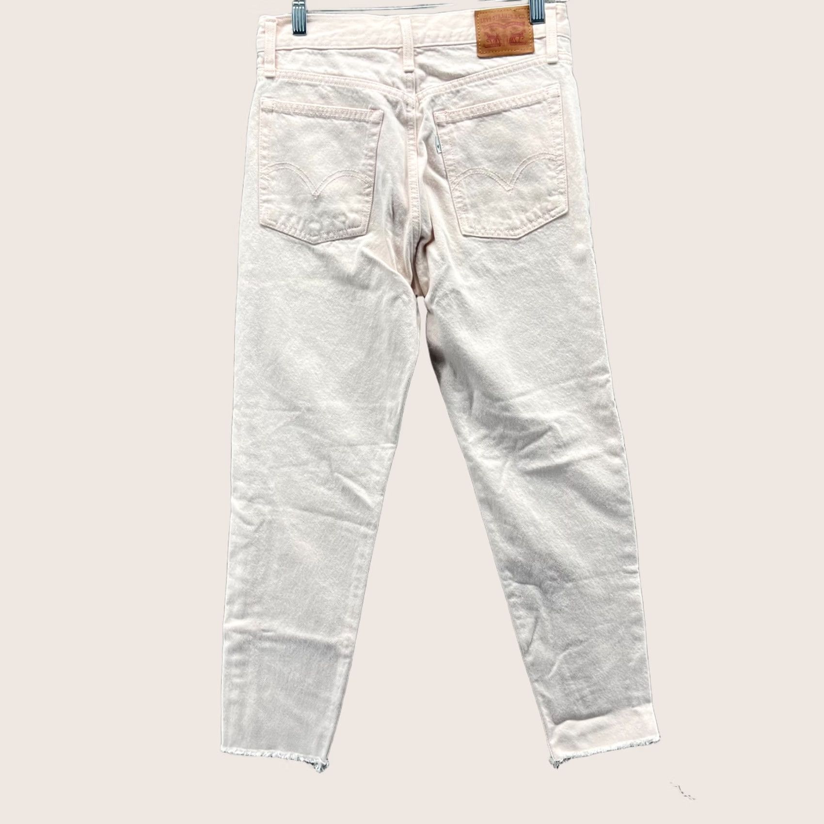 Levi's Levi's 501 Jeans Womens 27 Pink High Rise Straight Leg Button Fly Denim Vintage Modern 5-Pocket Womens Levis 501 Series Jeans Size 27" / US 4 / IT 40 - 1 Thumbnail