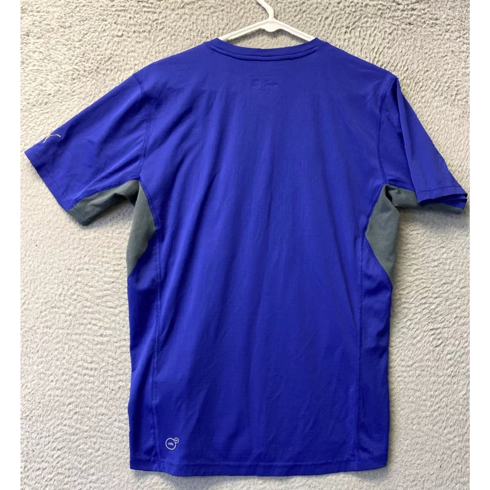Puma PUMA Mens Shirt T-Shirt Activewear Lightweight Purple Gray S Adult Regular Logo Size US S / EU 44-46 / 1 - 7 Thumbnail