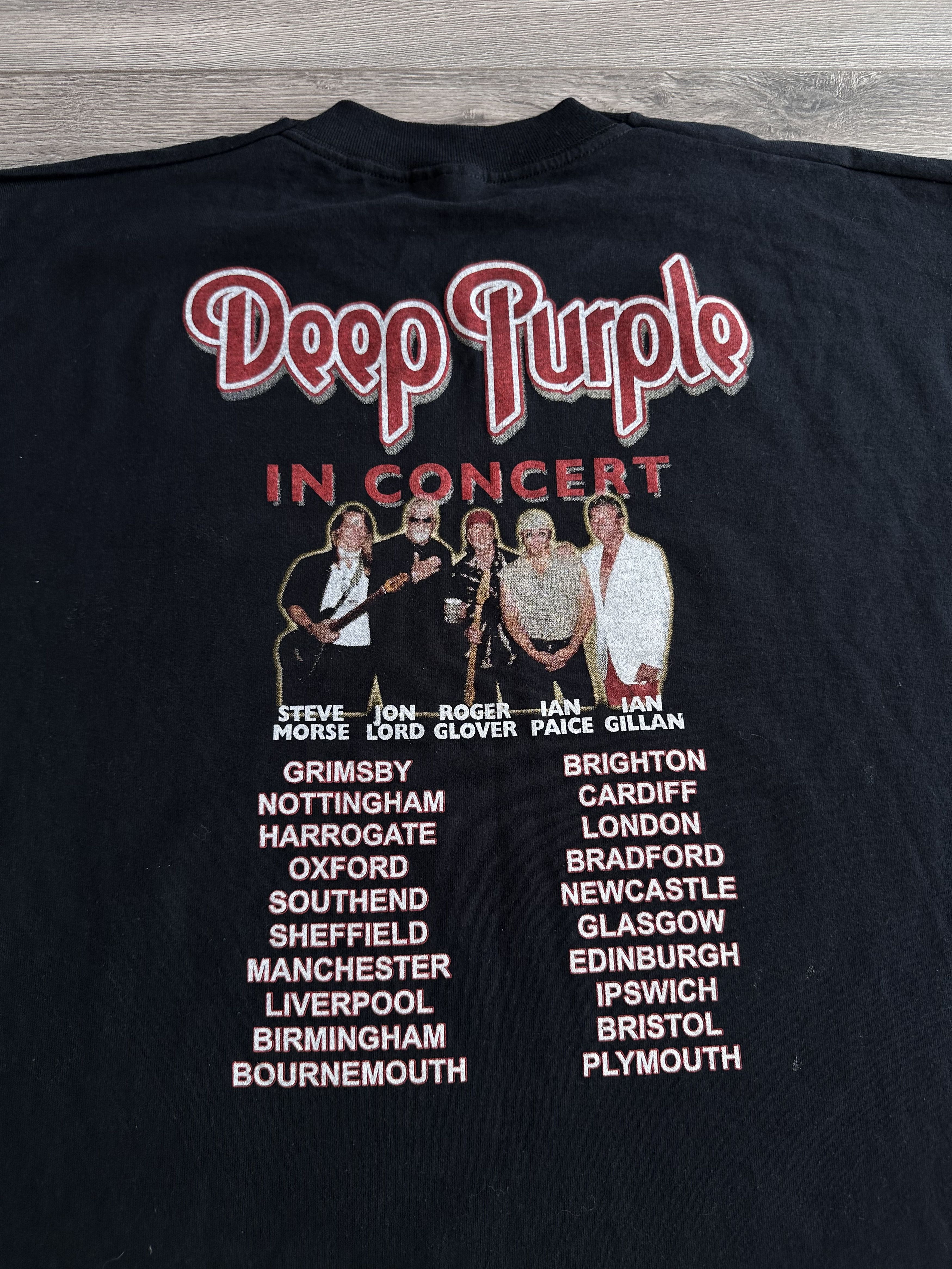 Band Tees × Vintage Deep Purple in rock vintage t shirt Size US XL / EU 56 / 4 - 6 Thumbnail