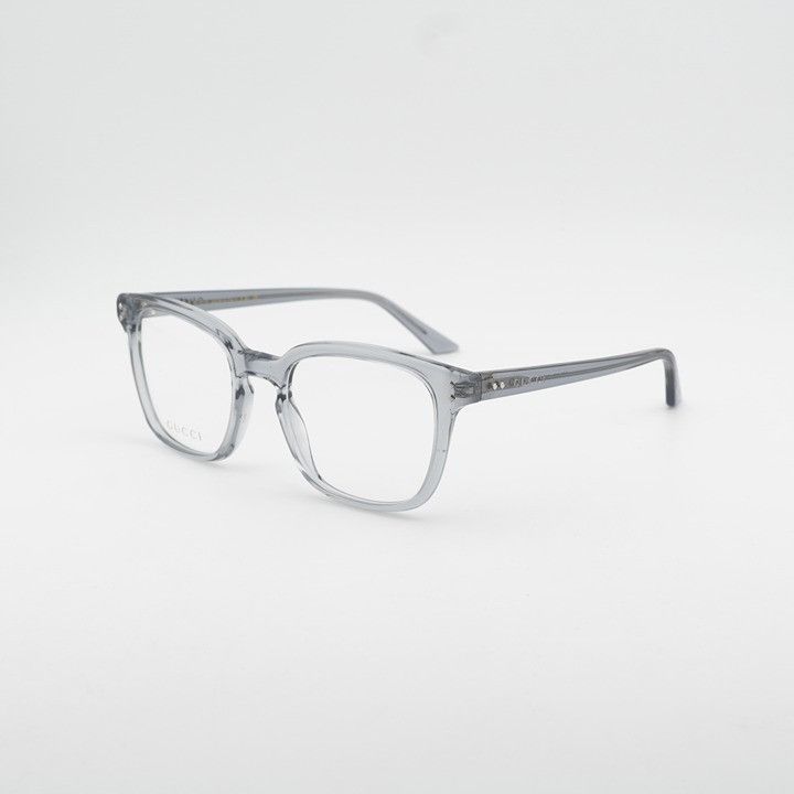 Gucci Gucci GG2132O 011 Eyeglasses Shiny Grey 55mm Square Frame Size ONE SIZE - 1 Thumbnail